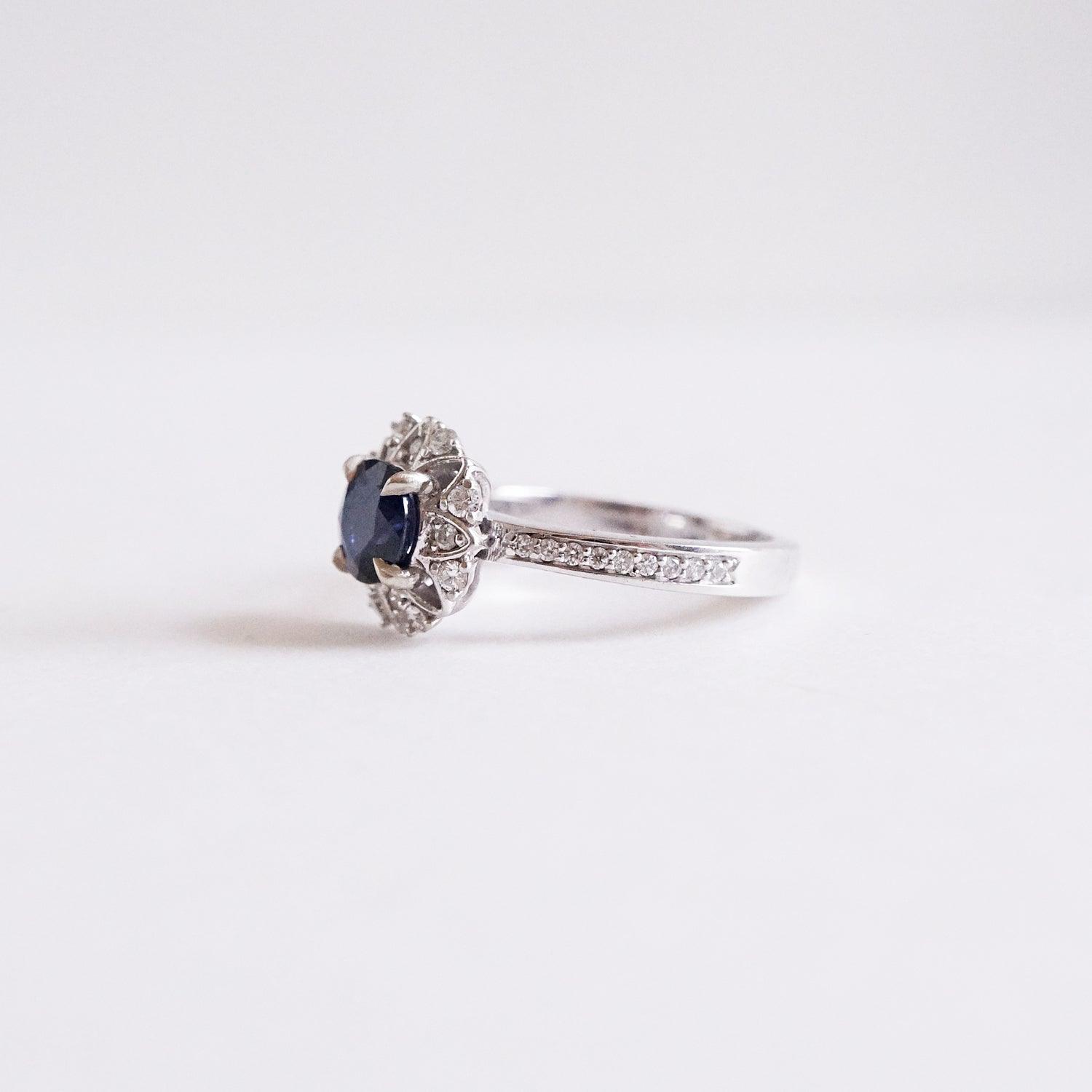 Alegra Sapphire Diamond Ring in 14K and 18K Gold - Tippy Taste Jewelry