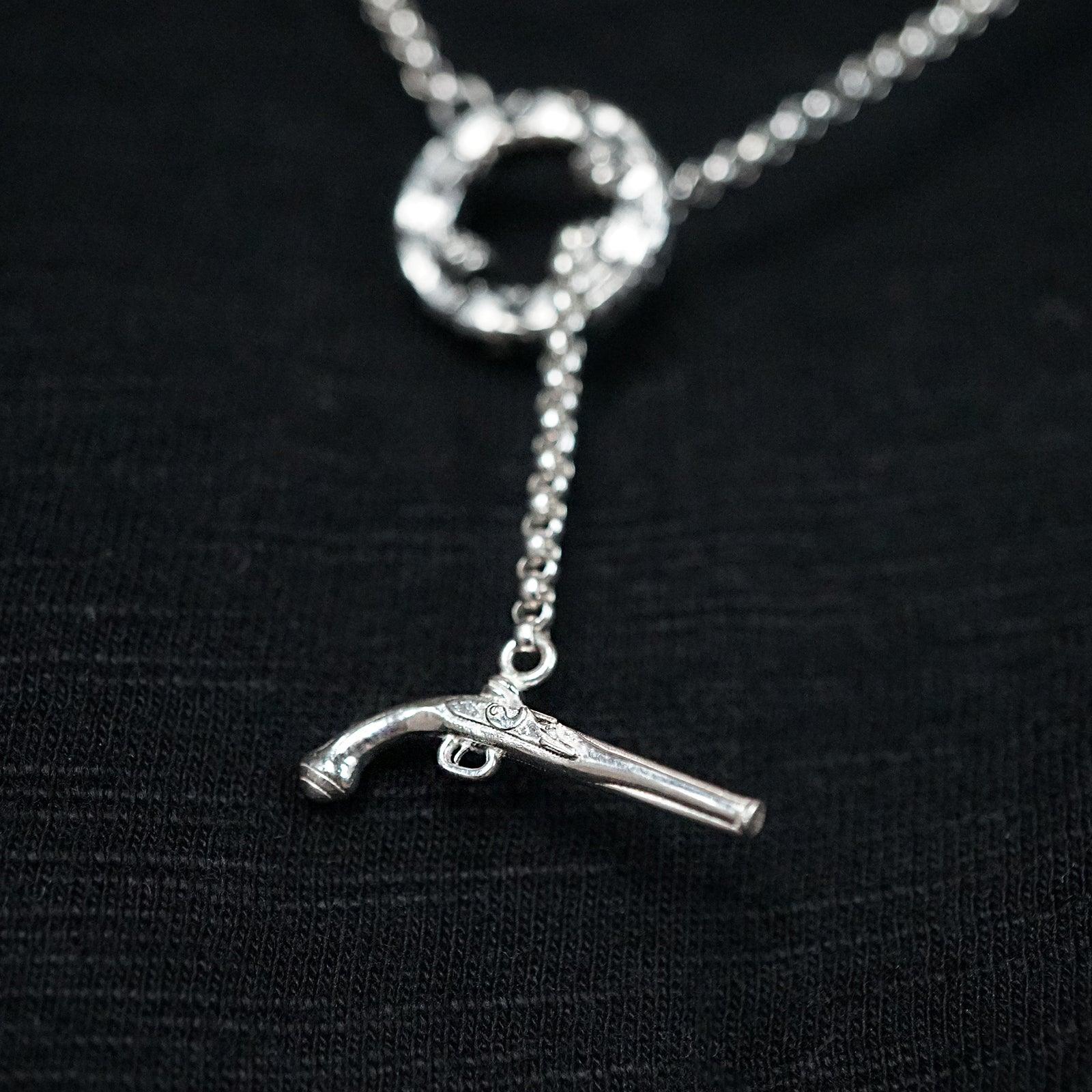 Hand Gun Chain Necklace - Tippy Taste Jewelry