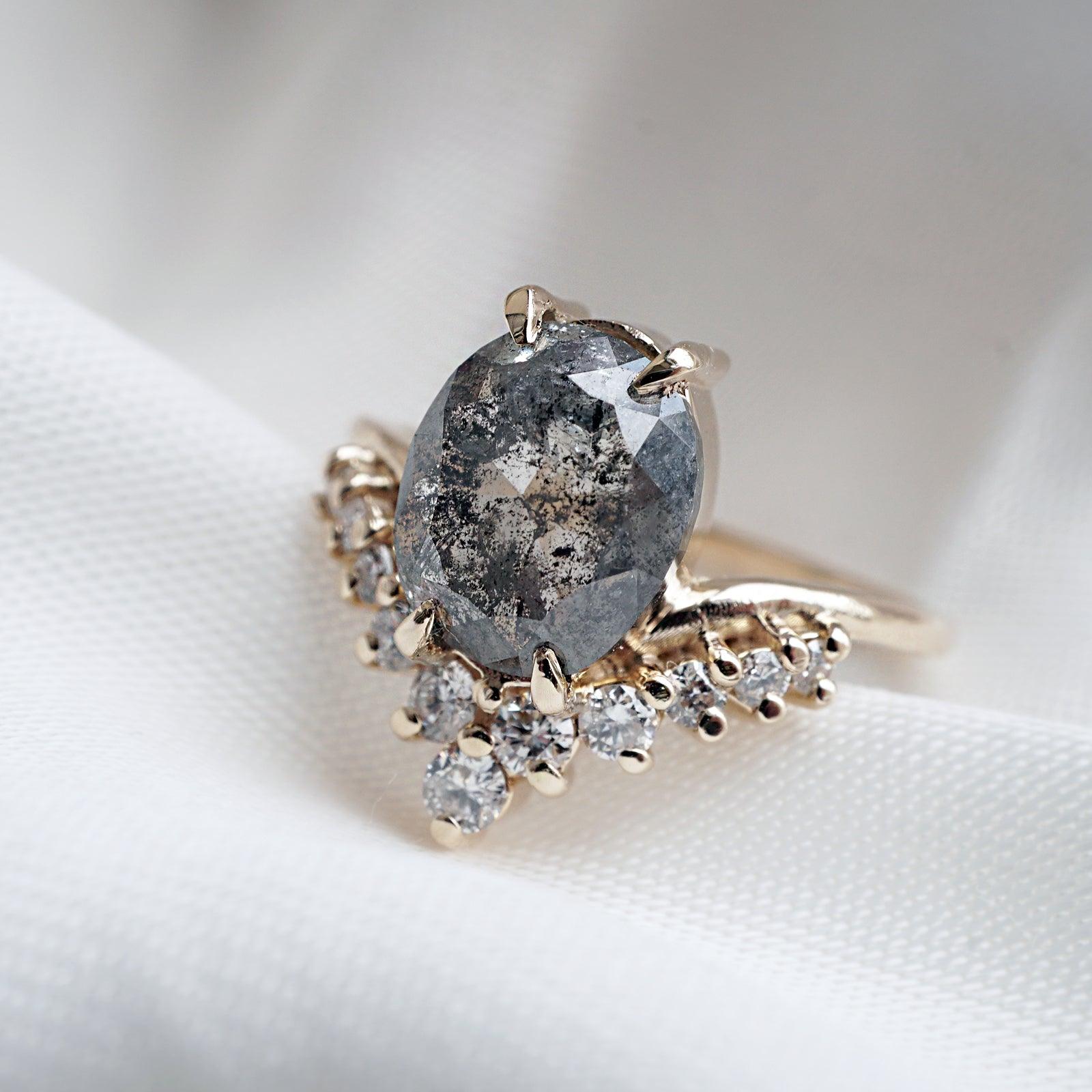 Limited Edition: 1.42 Carat All A Dream Salt & Pepper Diamond Engagement Ring - Tippy Taste Jewelry