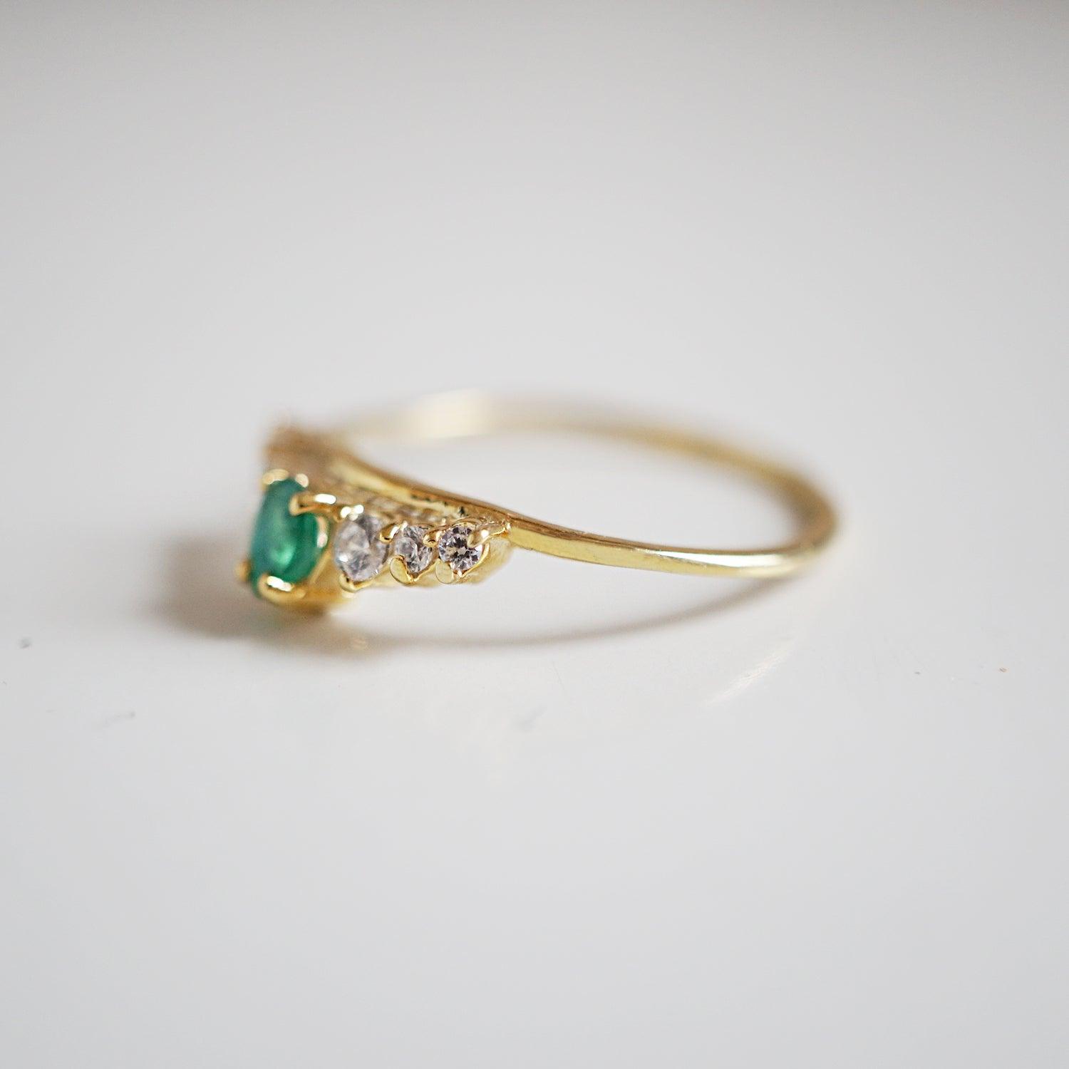 Emerald Empress Ring - Tippy Taste Jewelry