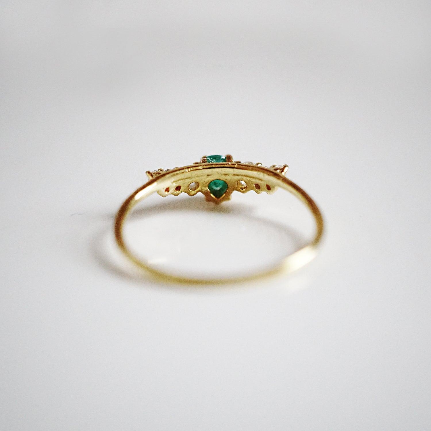 Emerald Empress Ring - Tippy Taste Jewelry