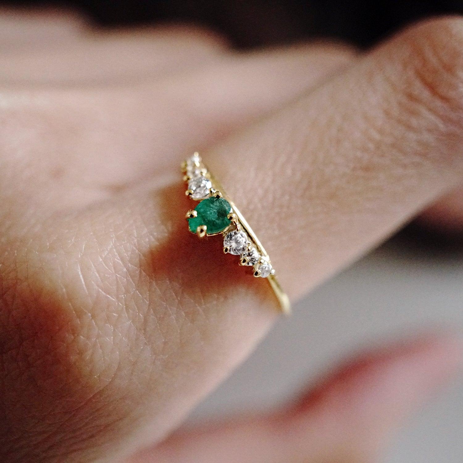 Emerald Empress Ring - Tippy Taste Jewelry