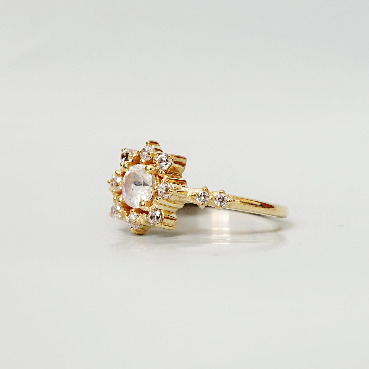 Limited Edition: Starlight Moonstone Ring - Tippy Taste Jewelry