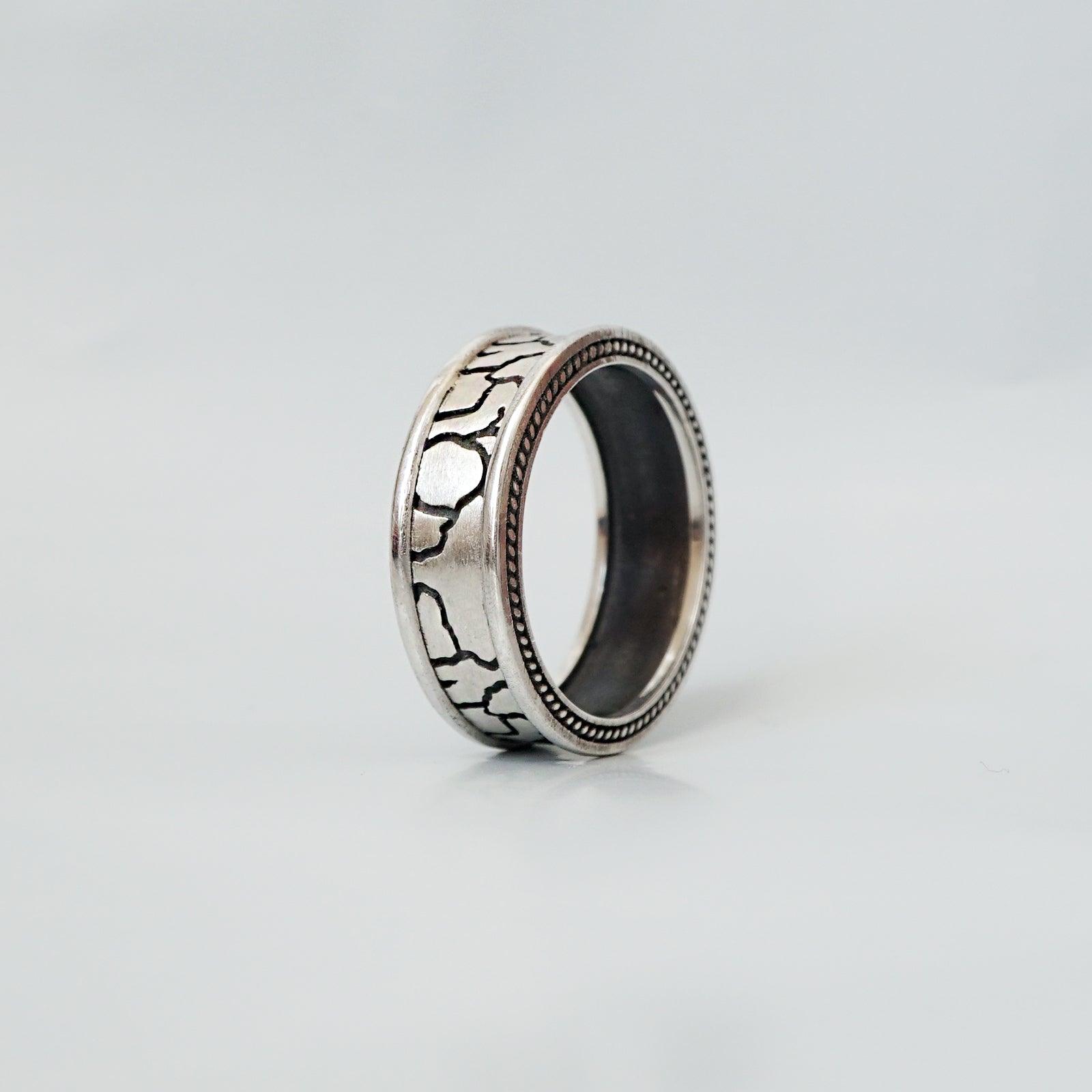 Stone Age Silver Ring - Tippy Taste Jewelry