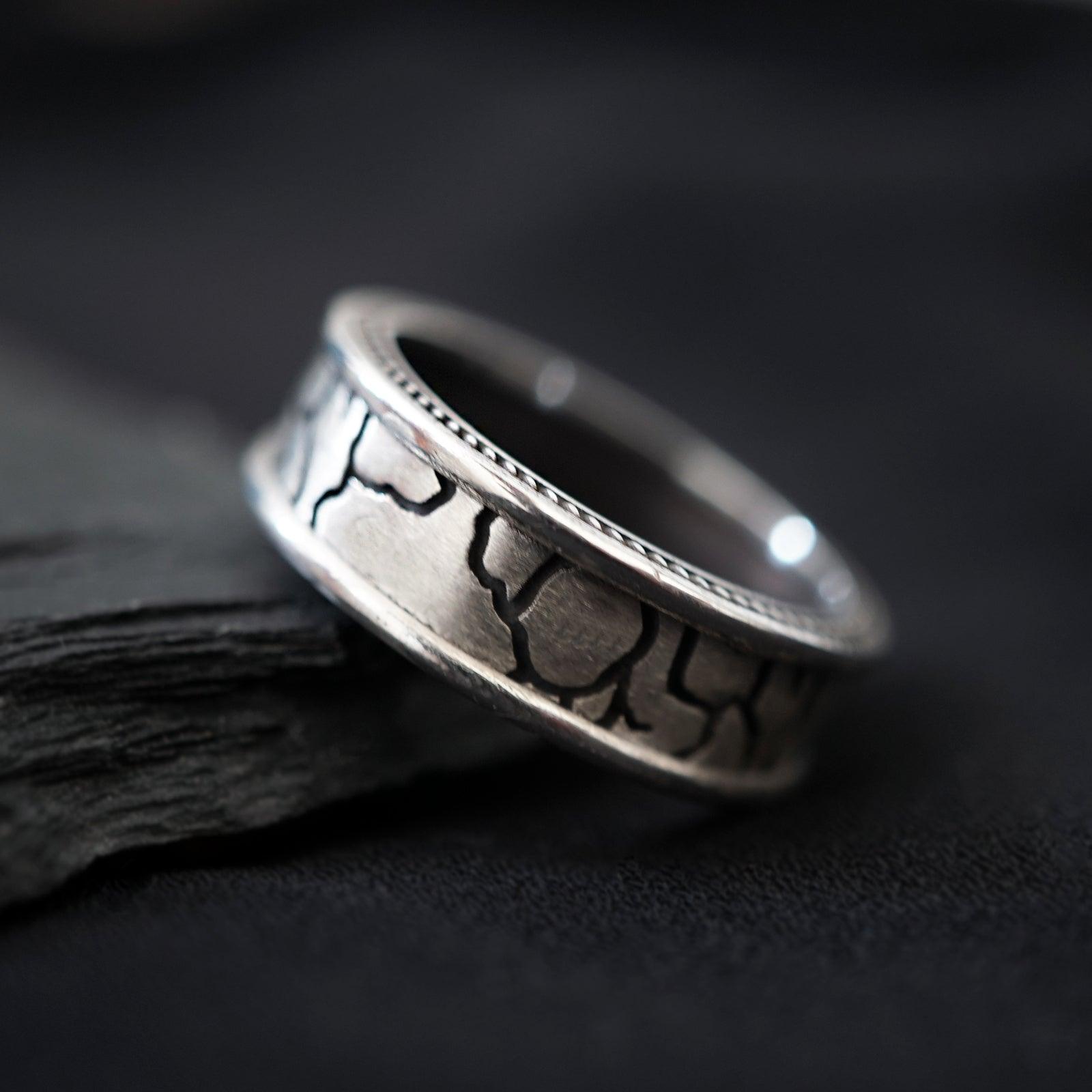 Stone Age Silver Ring - Tippy Taste Jewelry