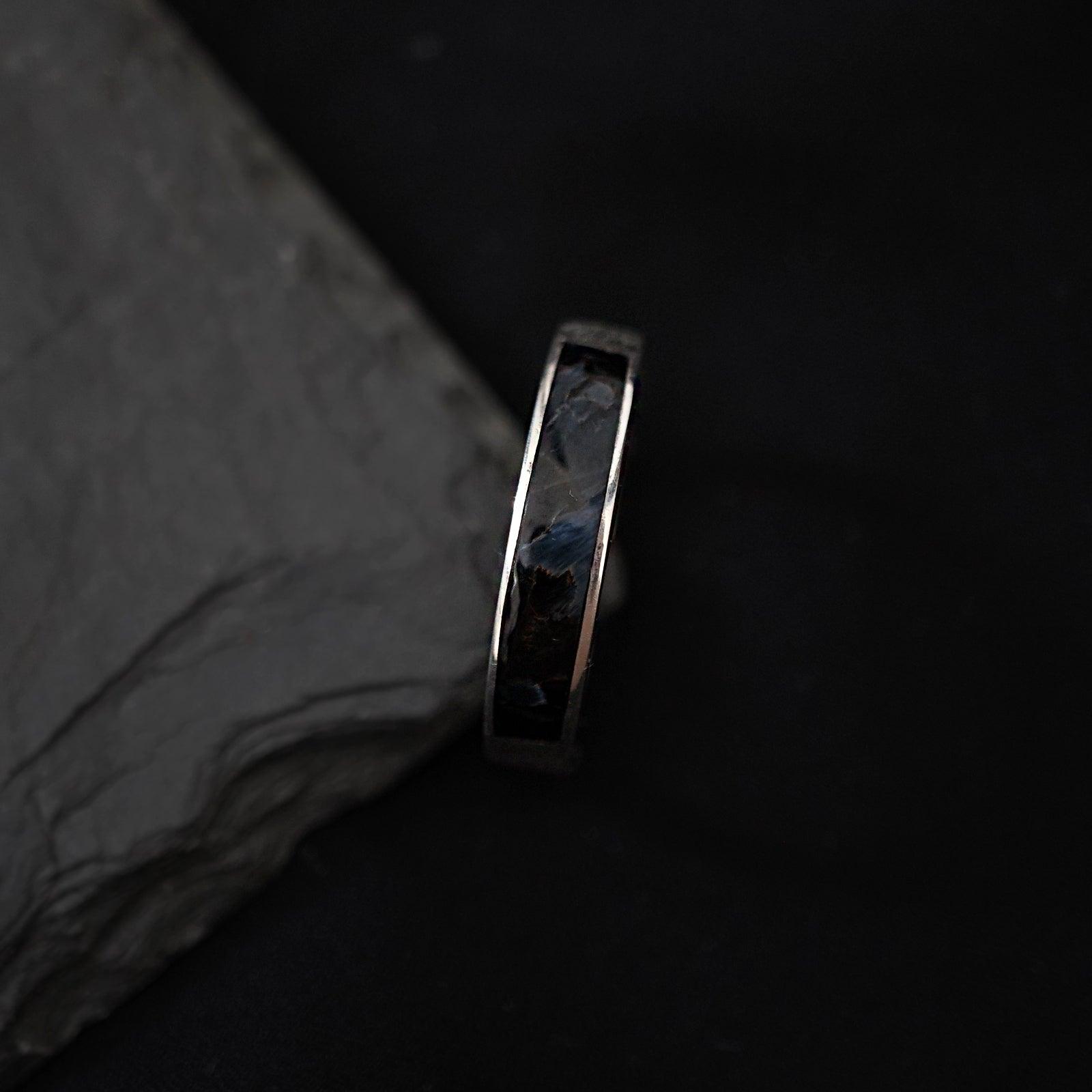 Pietersite Ring Band, 3.5mm - Tippy Taste Jewelry