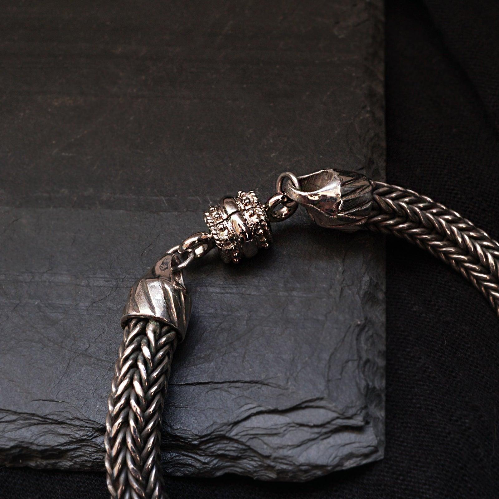 Woven Chain Bracelet in Silver, 8mm - Tippy Taste Jewelry