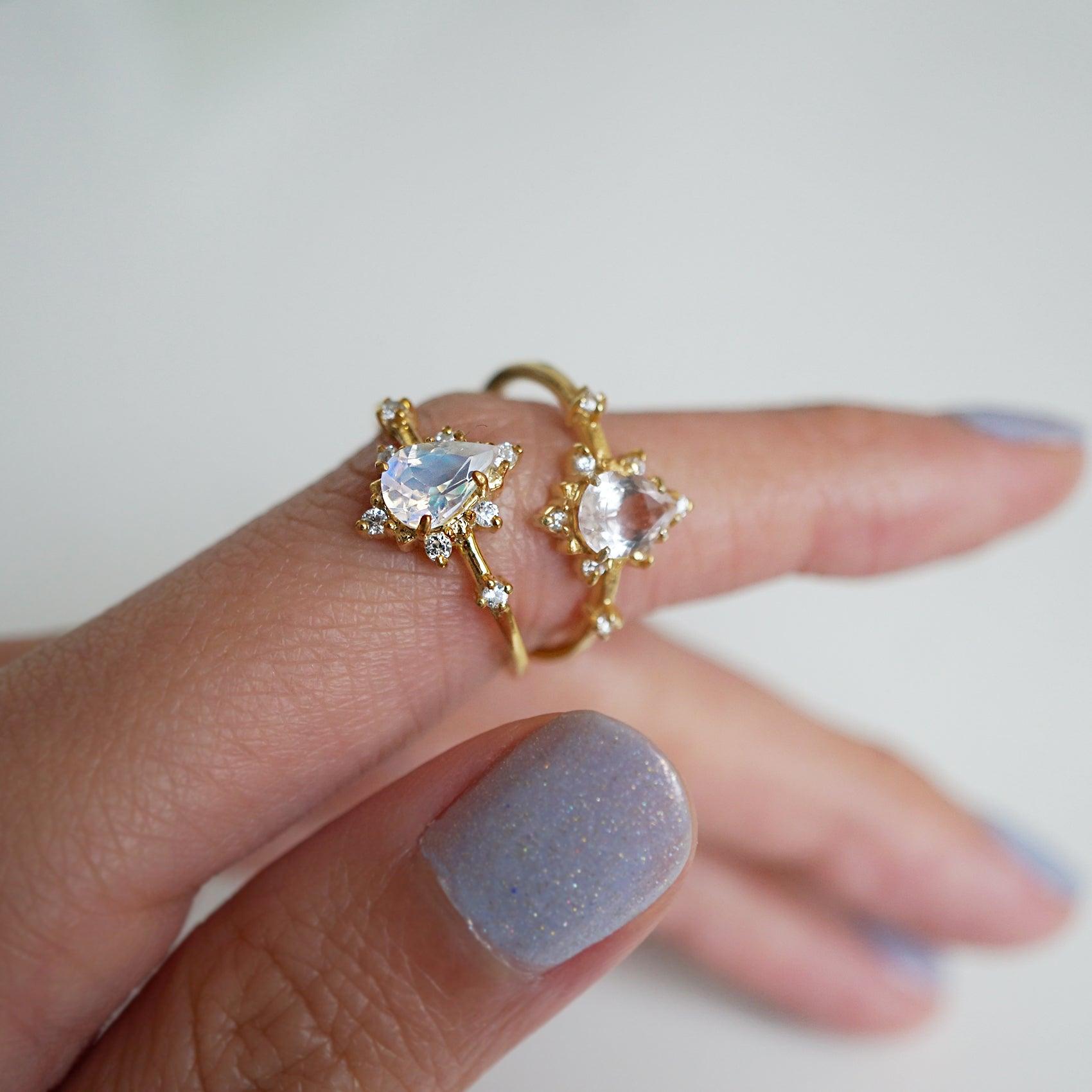 Moonstone Crush Ring - Tippy Taste Jewelry