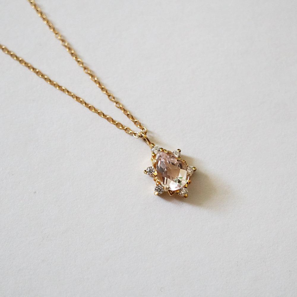 Morganite Crush Necklace - Tippy Taste Jewelry