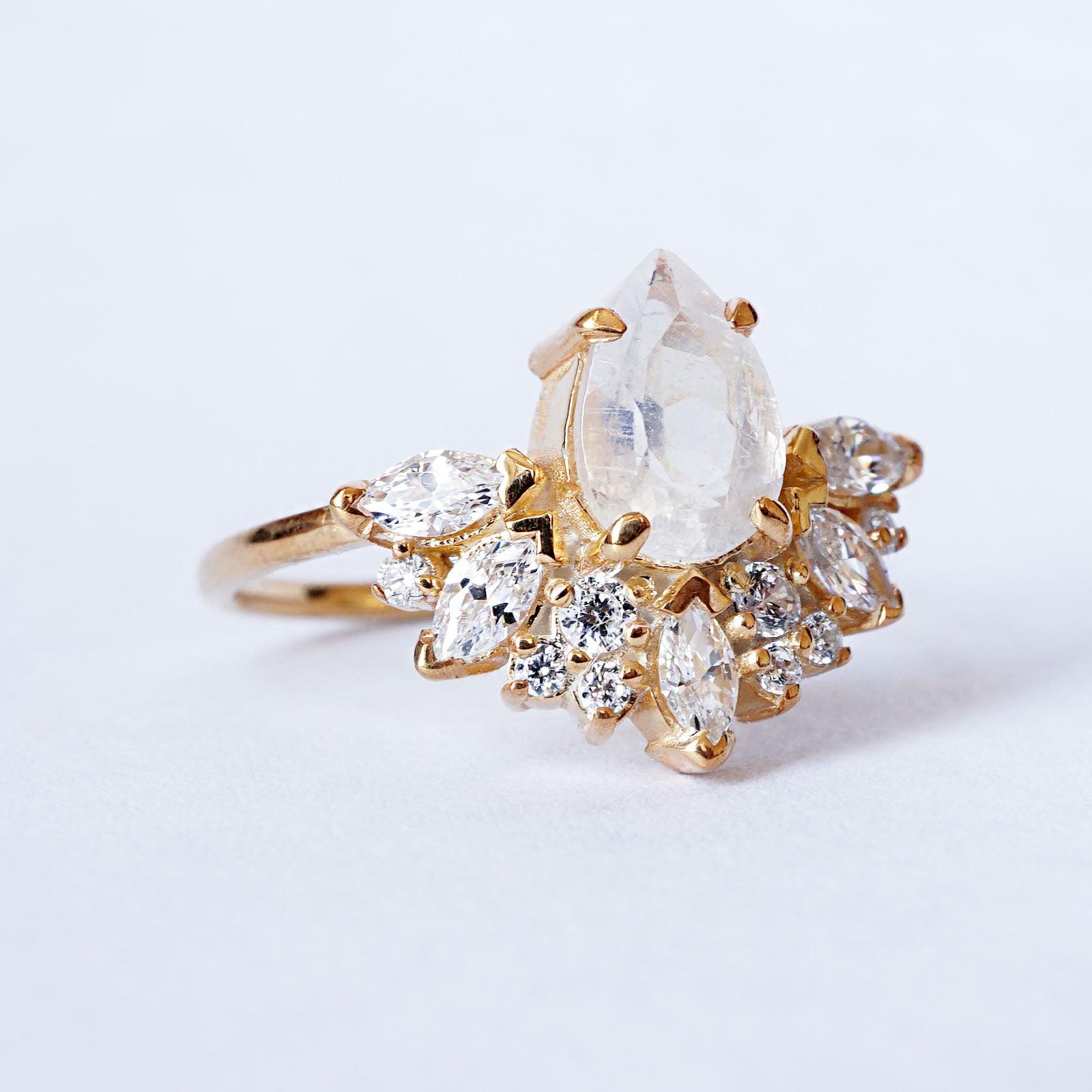 Parisian Moonstone Ring - Tippy Taste Jewelry