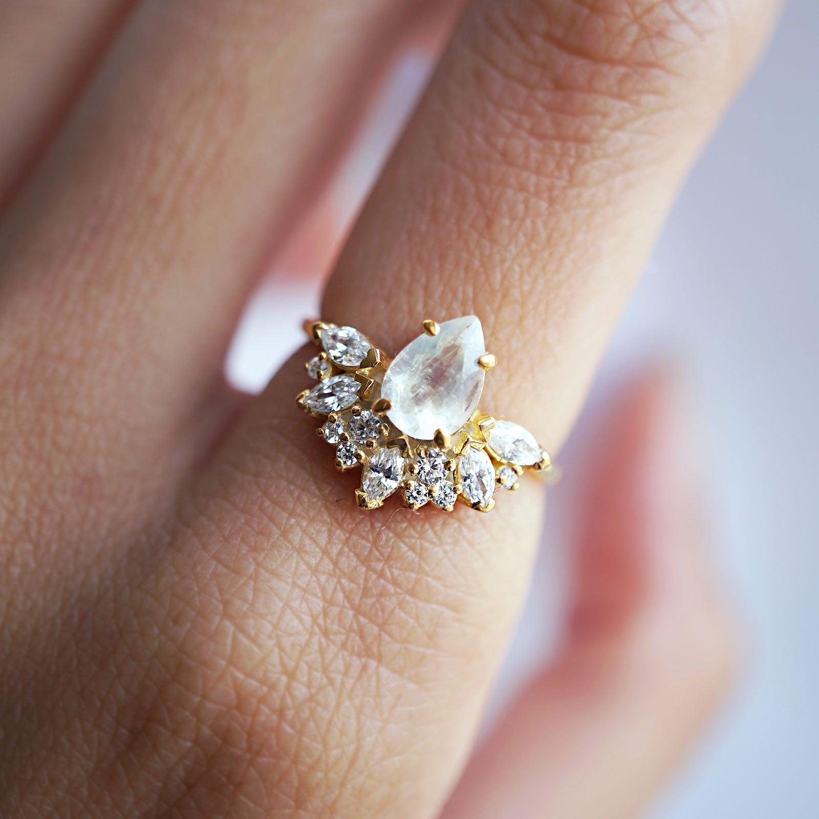 Parisian Moonstone Ring - Tippy Taste Jewelry