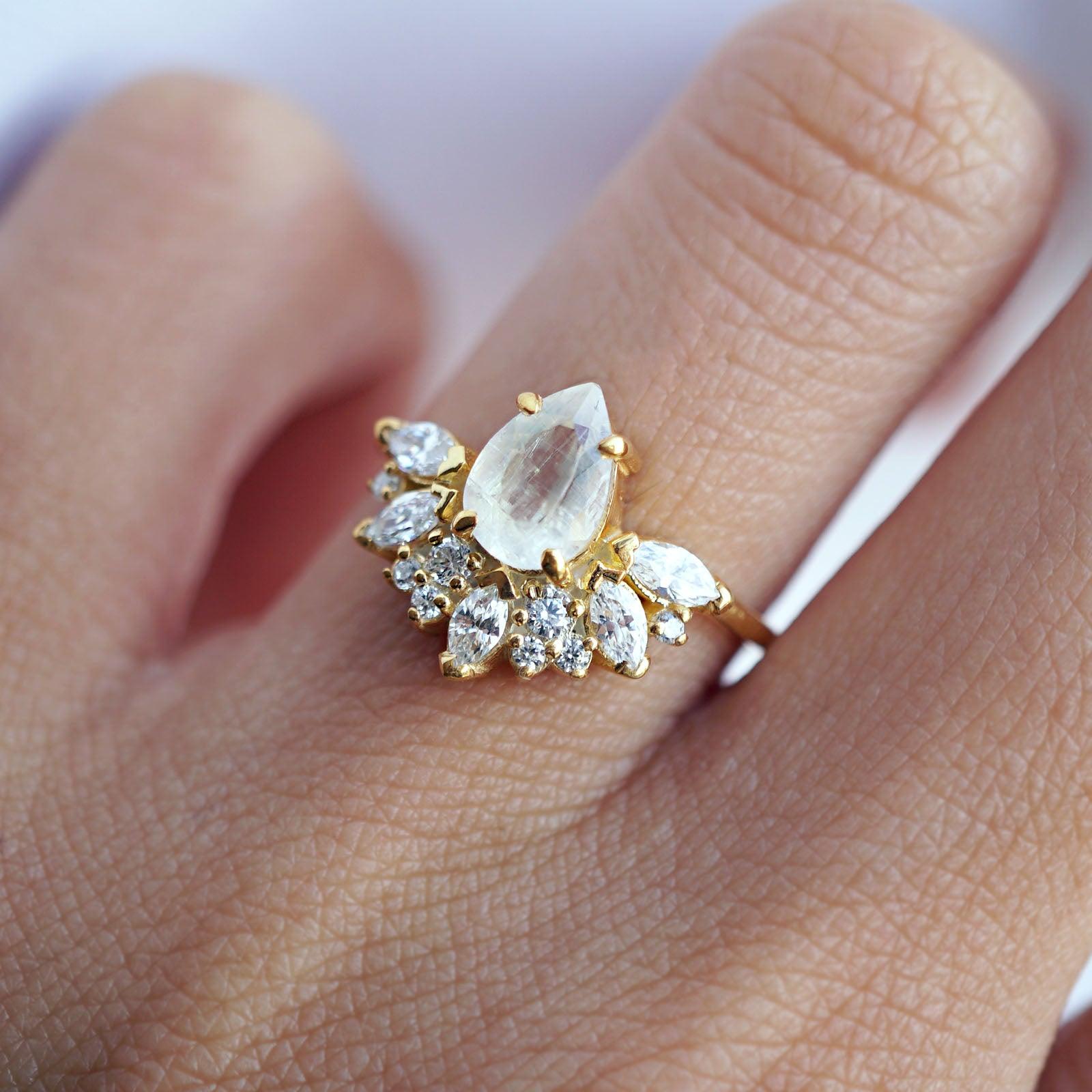 Parisian Moonstone Ring - Tippy Taste Jewelry