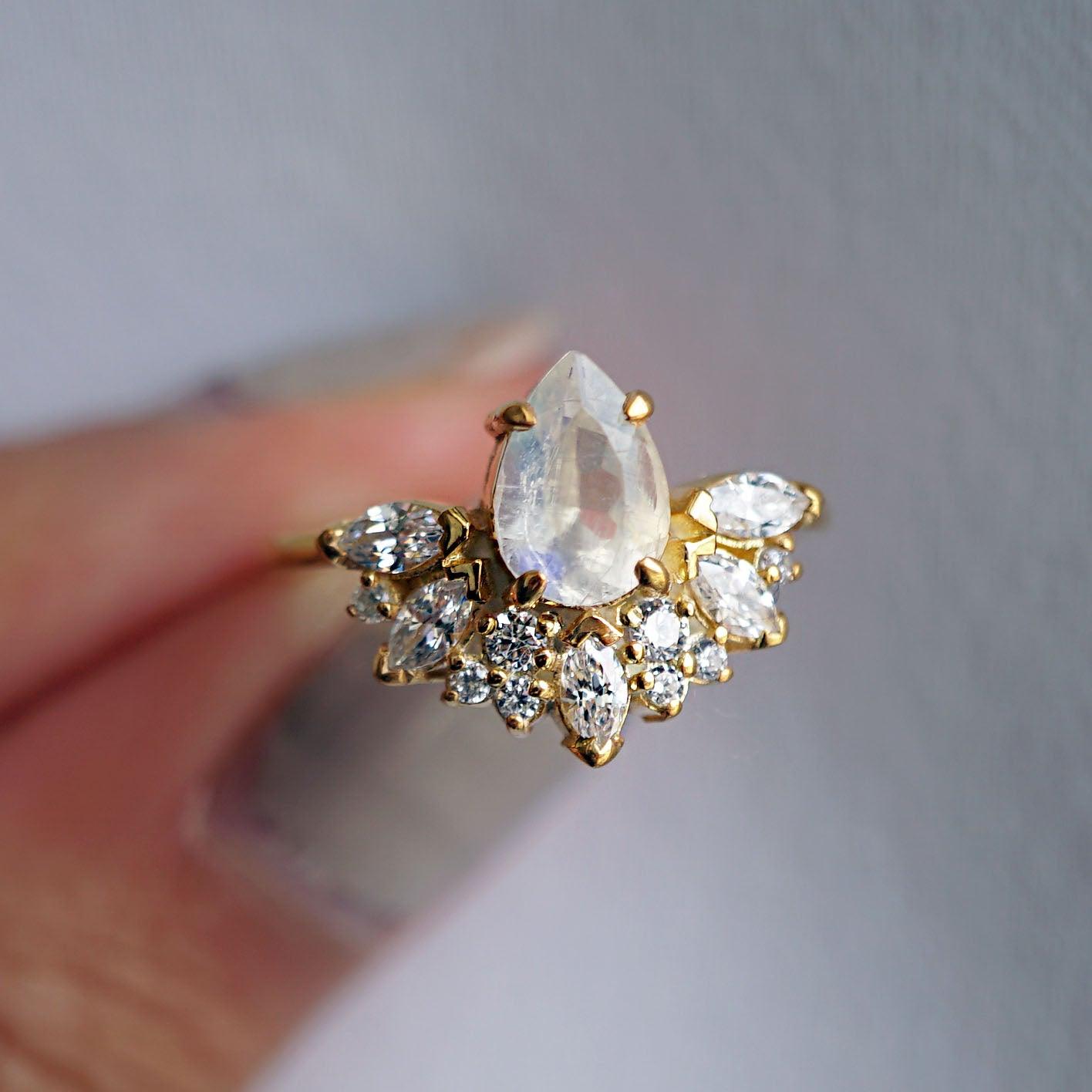 Parisian Moonstone Ring - Tippy Taste Jewelry