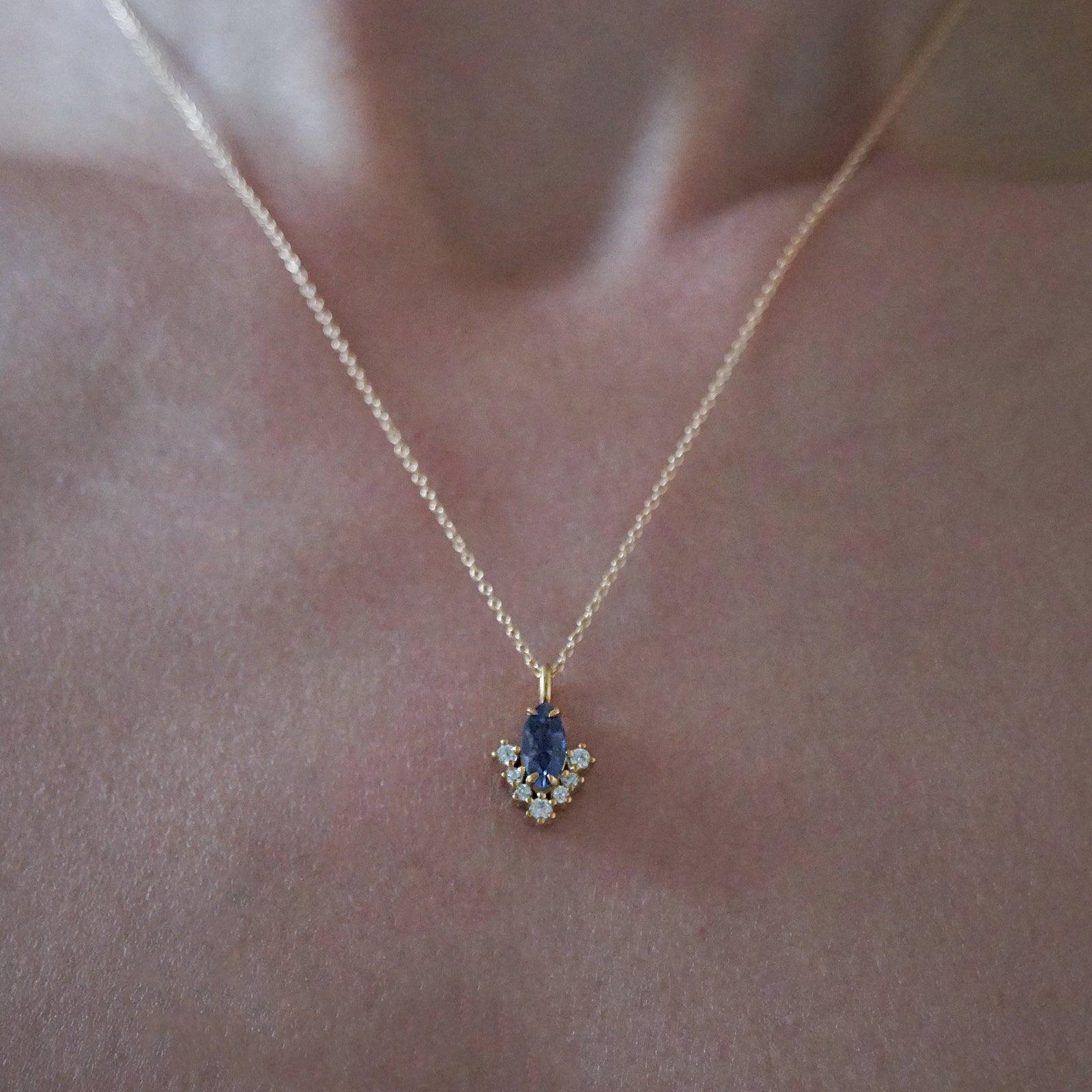 Poison Ivy Iolite Necklace - Tippy Taste Jewelry