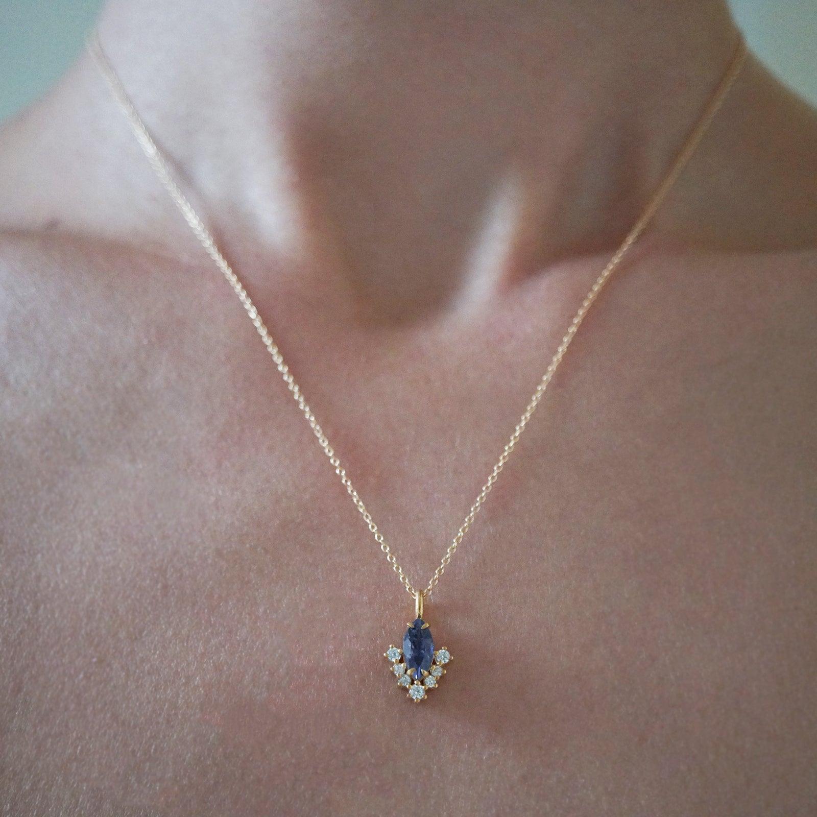 Poison Ivy Iolite Necklace - Tippy Taste Jewelry