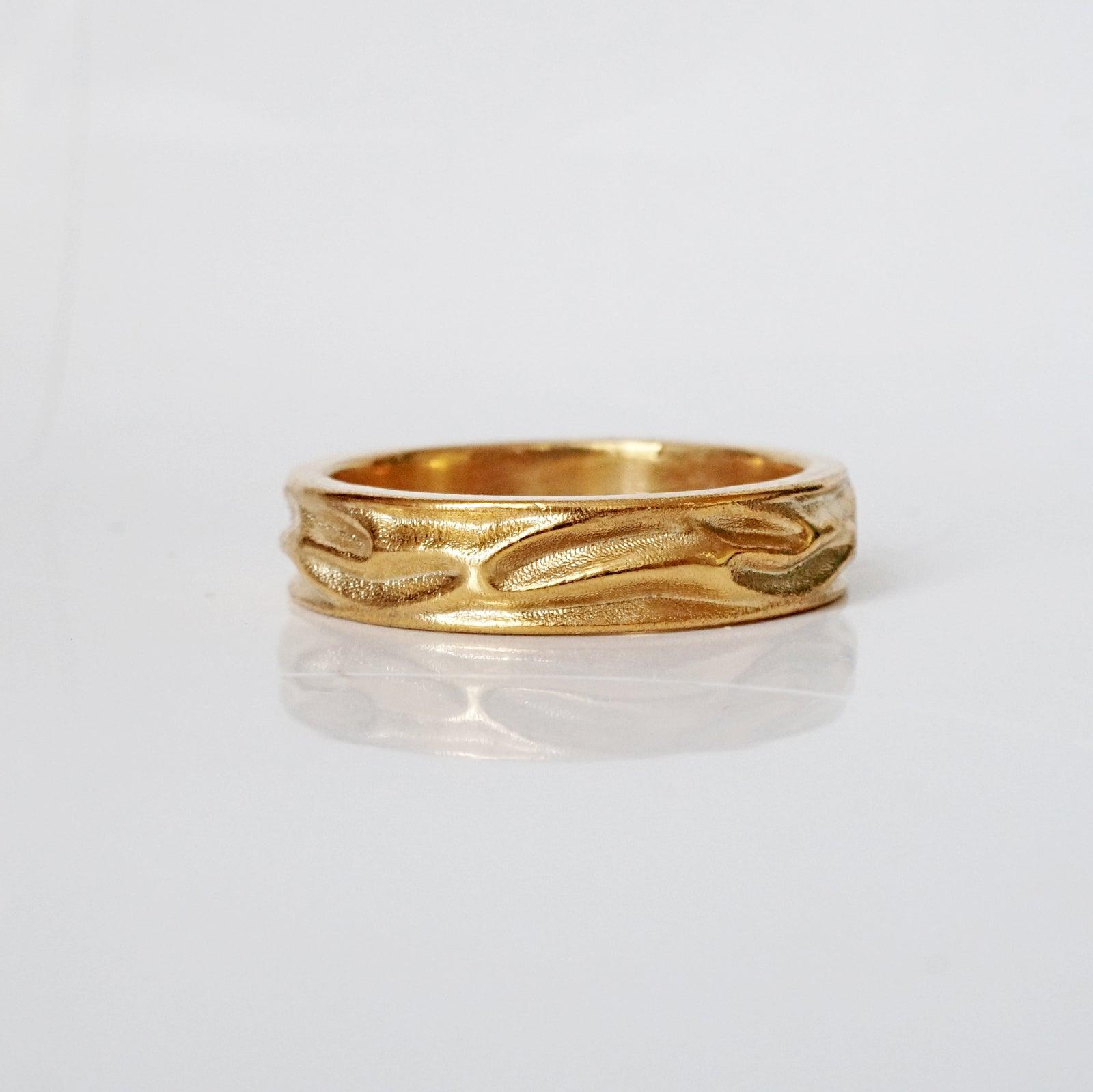 Liquid Ring in Sterling Silver and 14K Gold, 5mm - Tippy Taste Jewelry