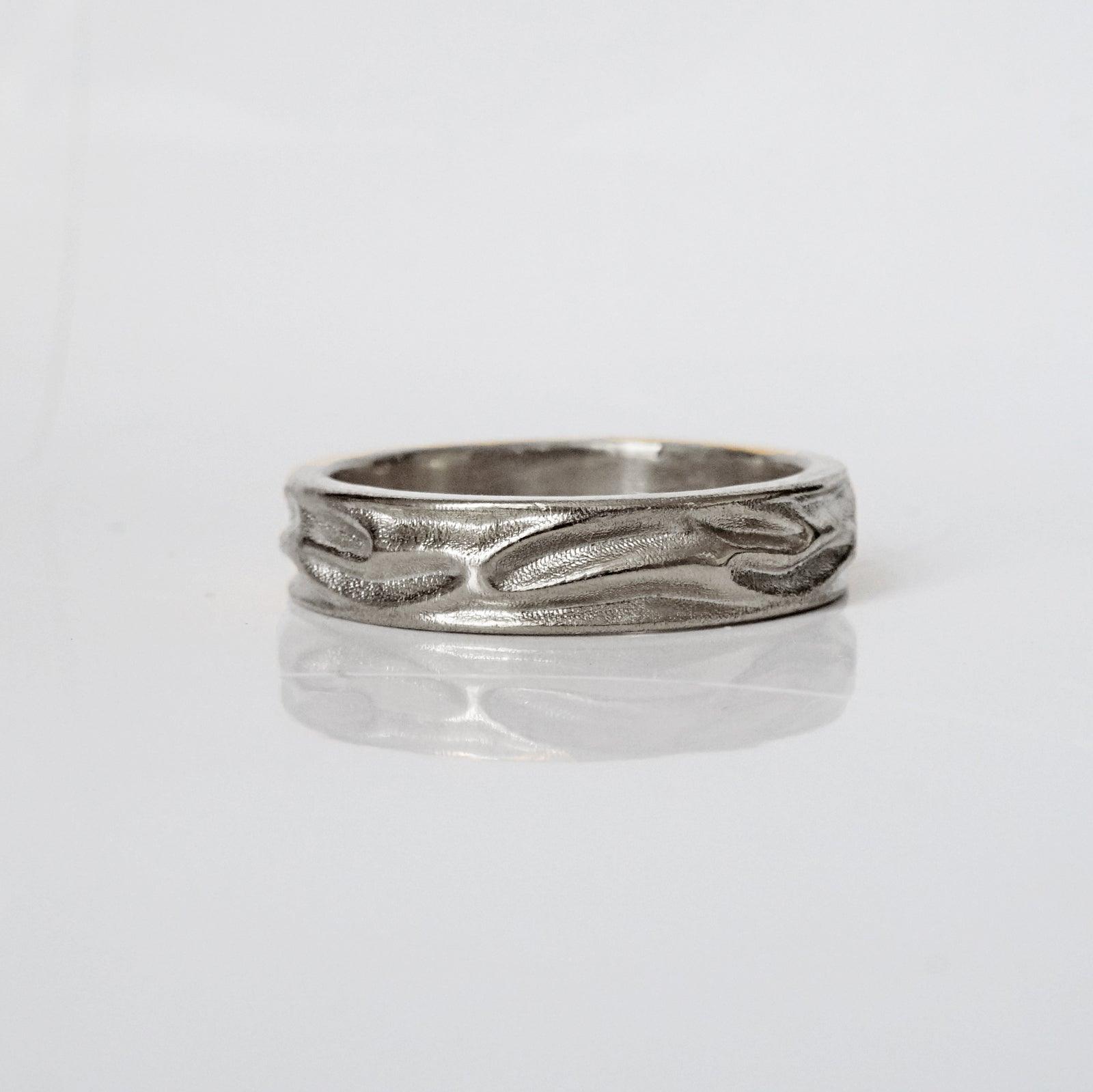 Liquid Ring in Sterling Silver and 14K Gold, 5mm - Tippy Taste Jewelry