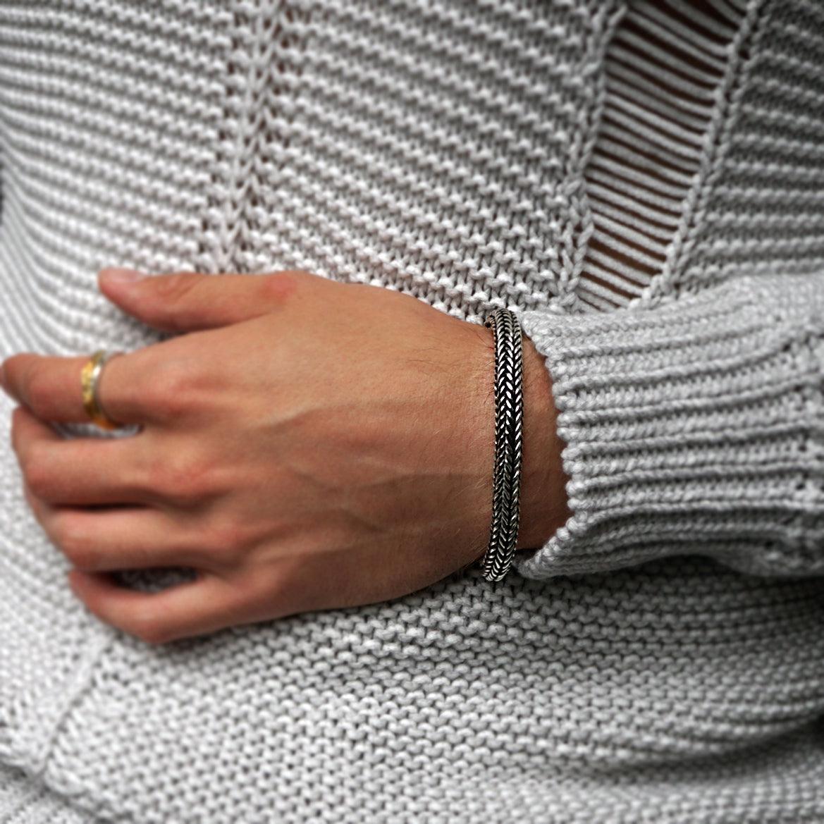 Woven Chain Bracelet in Silver - Tippy Taste Jewelry