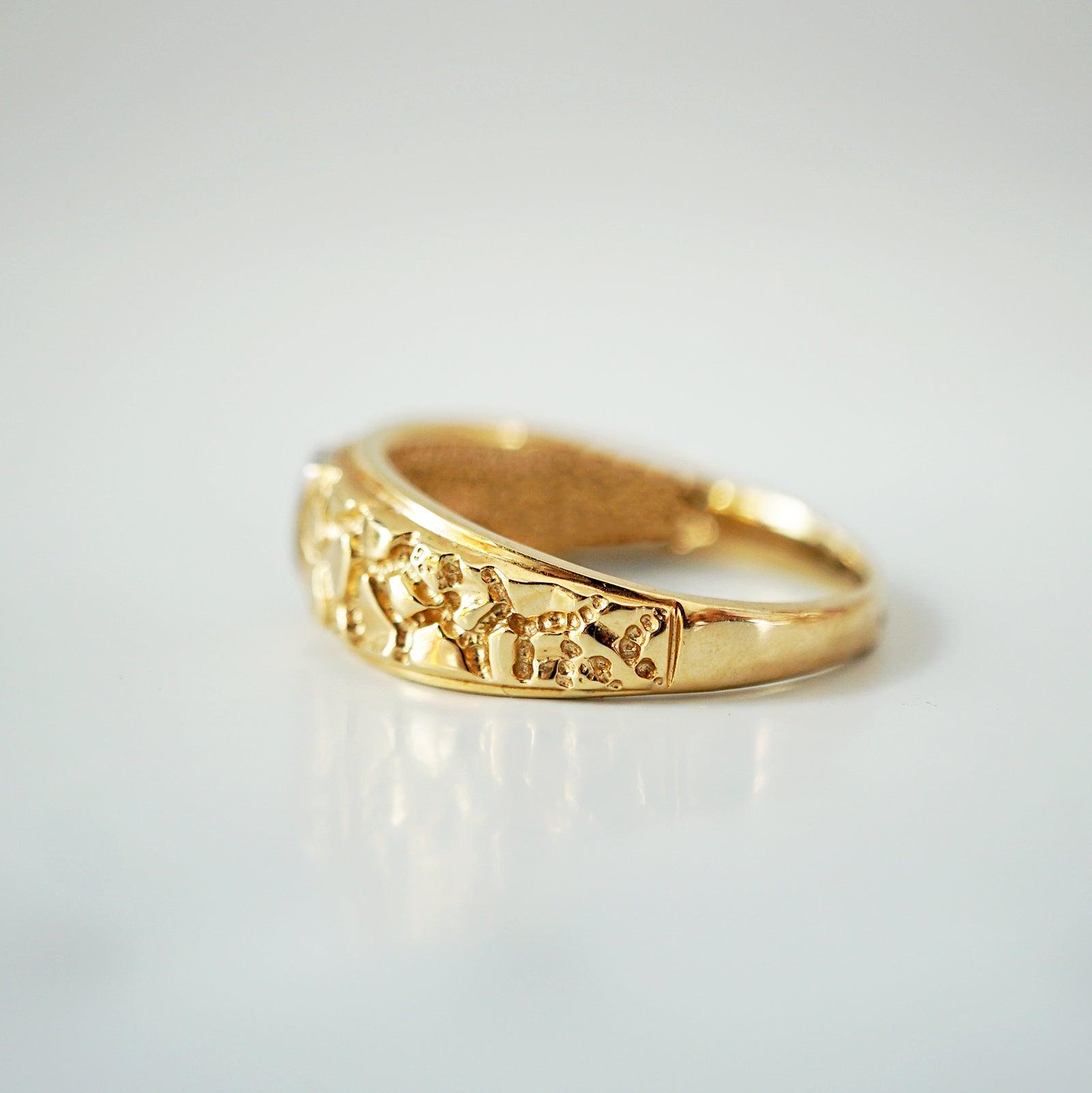 One Of A Kind: 14K Lava Diamond Ring - Tippy Taste Jewelry