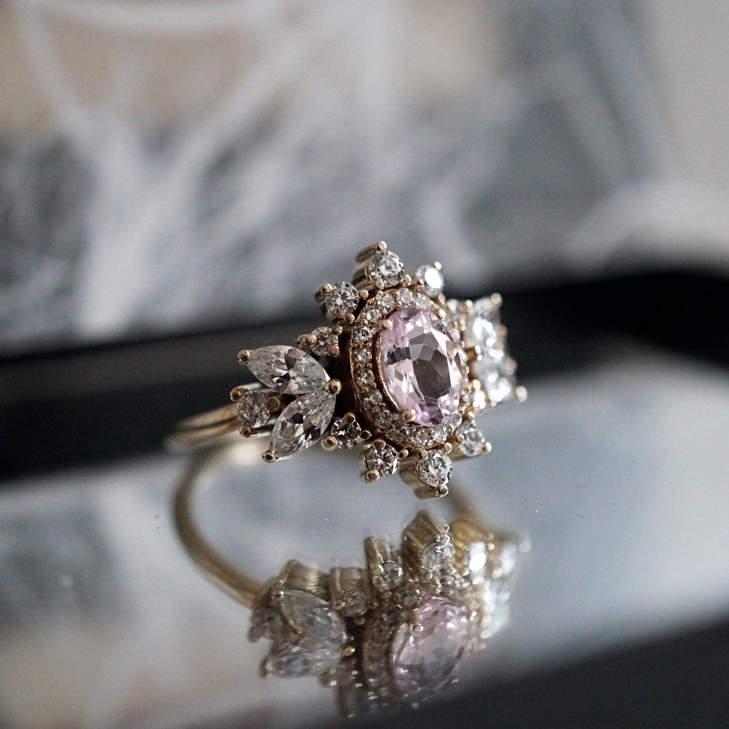 Coco Morganite Diamond Ring - Tippy Taste Jewelry