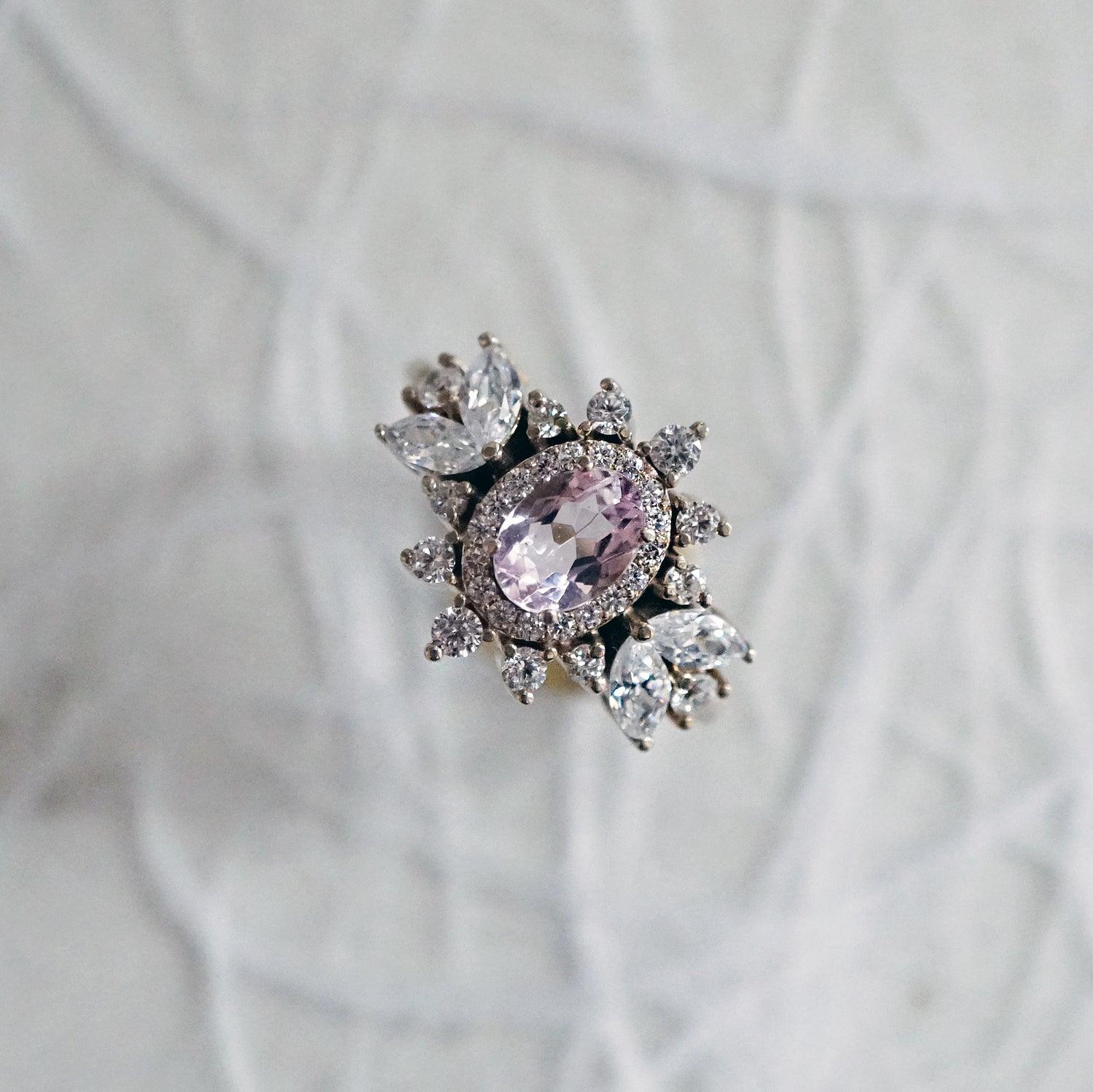 Coco Morganite Diamond Ring - Tippy Taste Jewelry