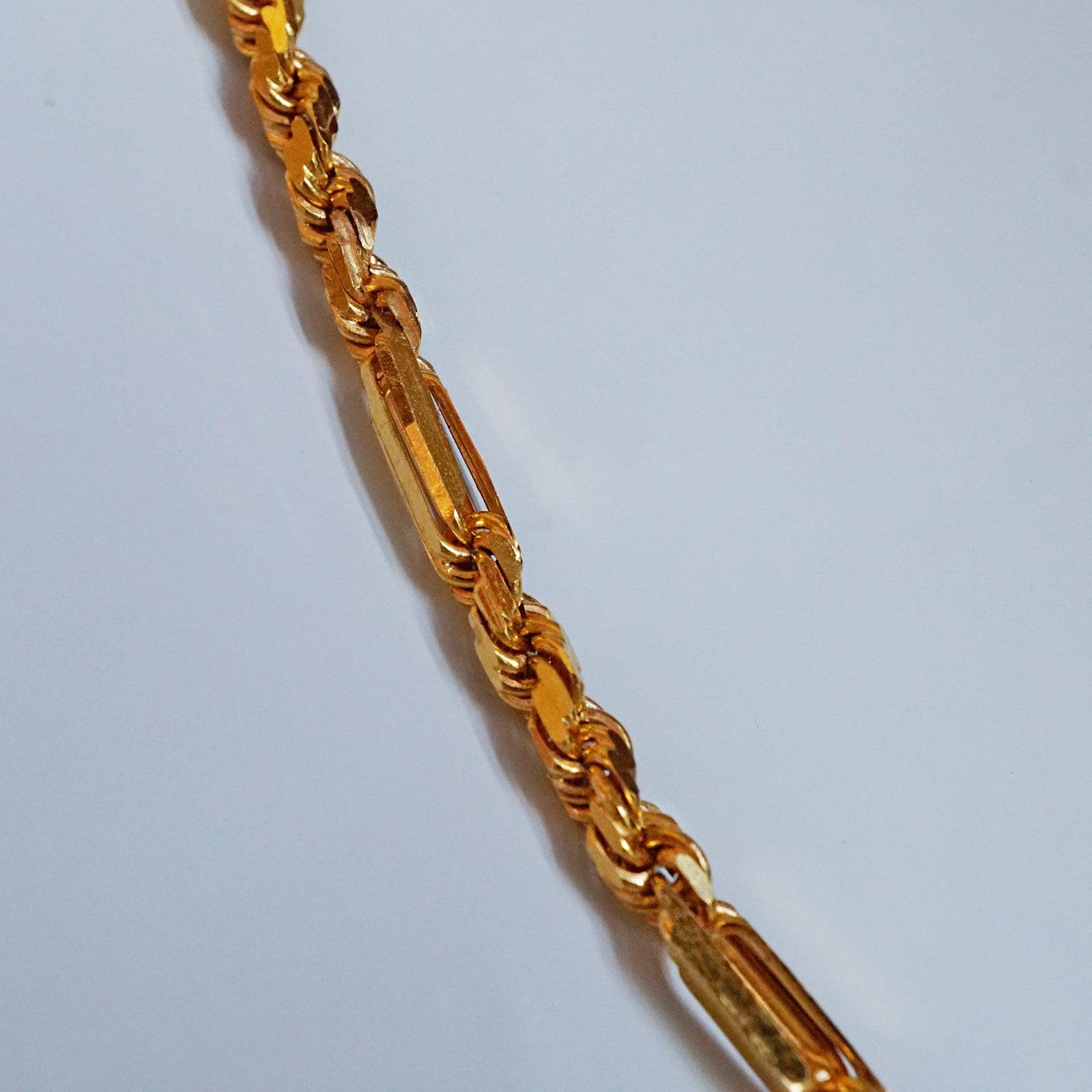 One Of A Kind: 22K Yellow Gold Curb Chain, 24