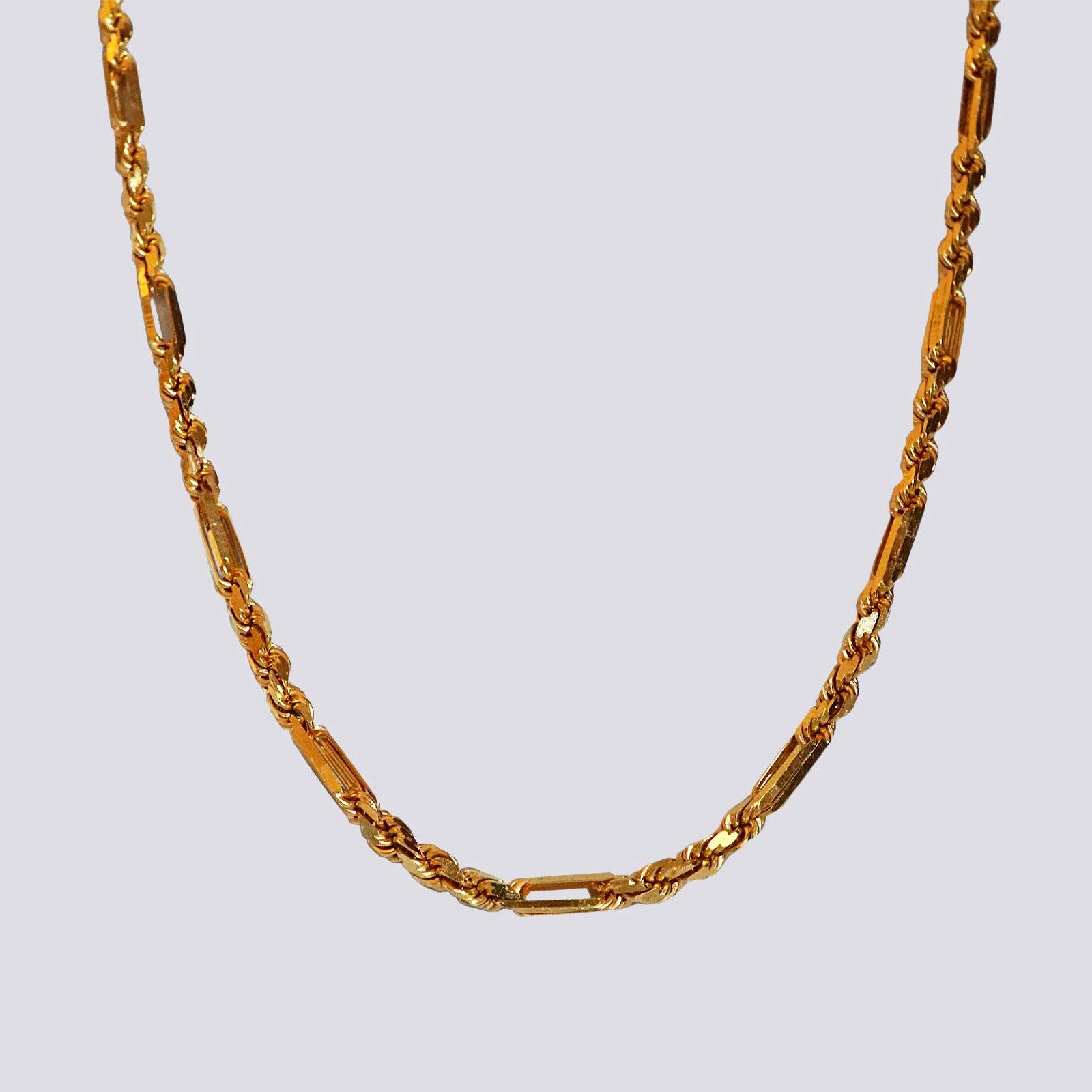 One Of A Kind: 22K Yellow Gold Curb Chain, 24