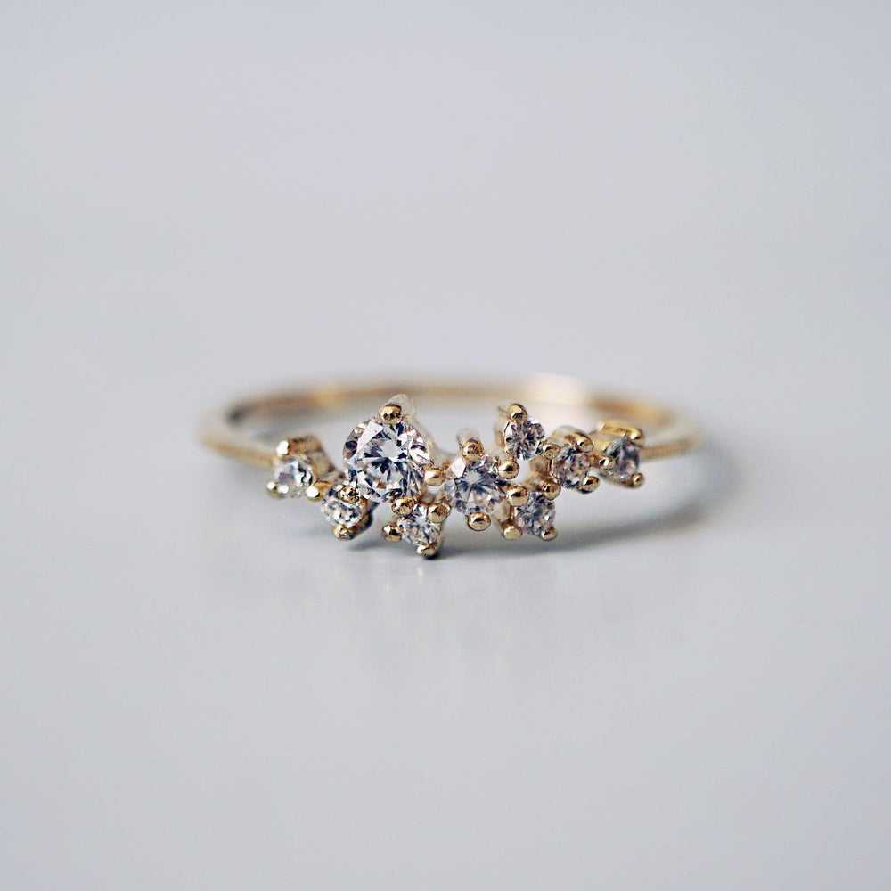 14K Snow Queen Dainty Ring – Tippy Taste Jewelry