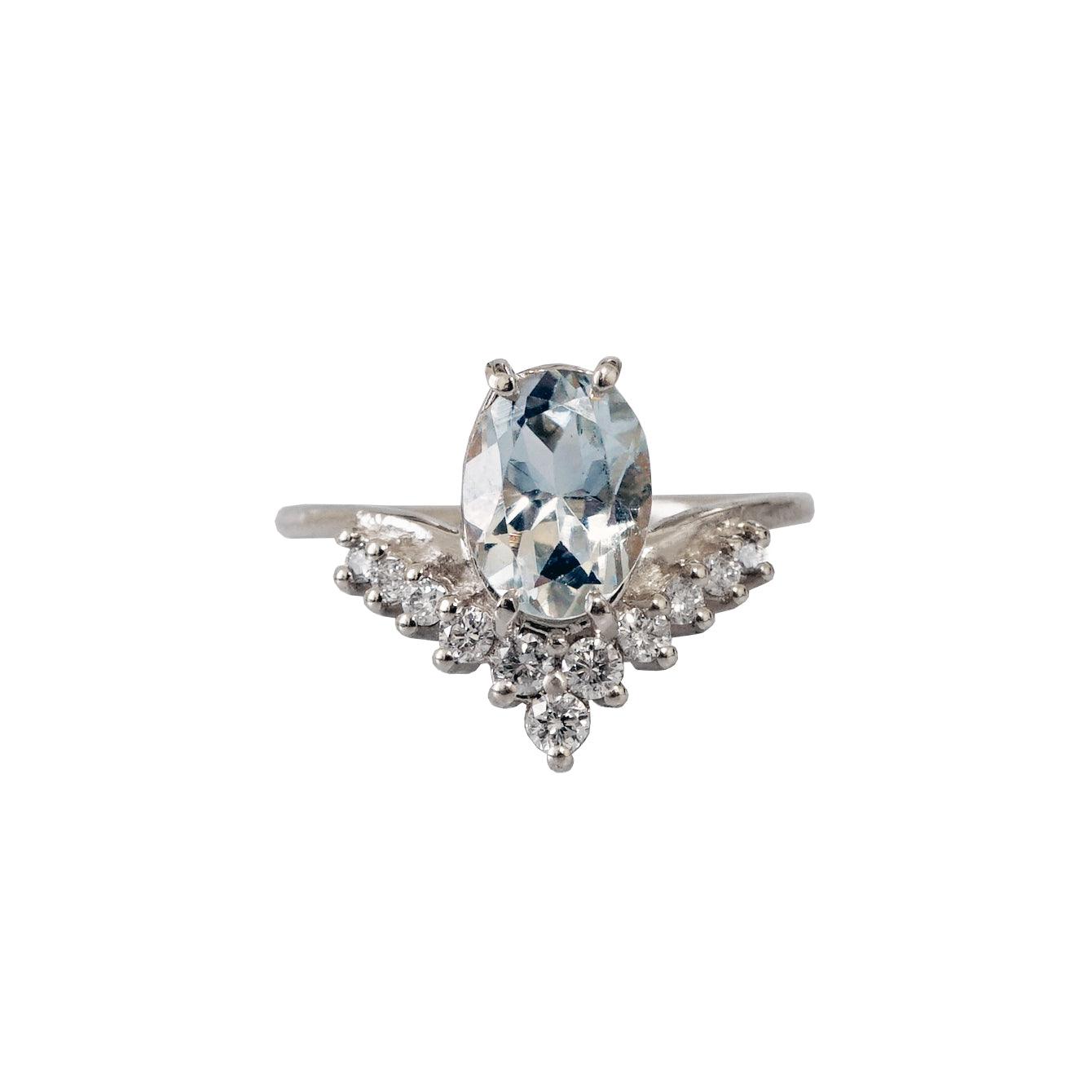 14K All A Dream Aquamarine Ring - Tippy Taste Jewelry