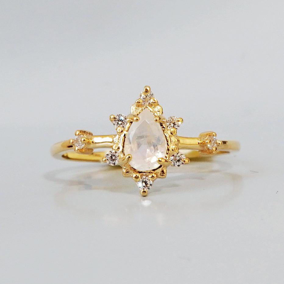 Moonstone Crush Ring - Tippy Taste Jewelry