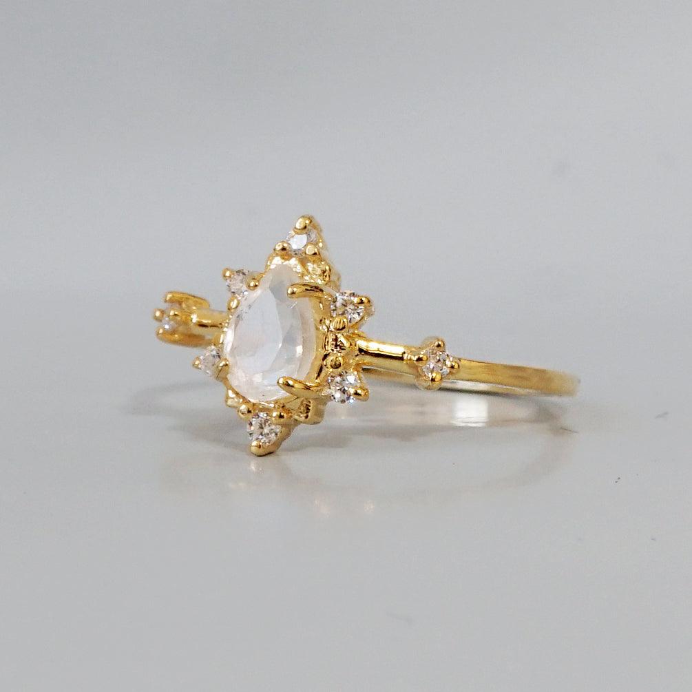 Moonstone Crush Ring - Tippy Taste Jewelry