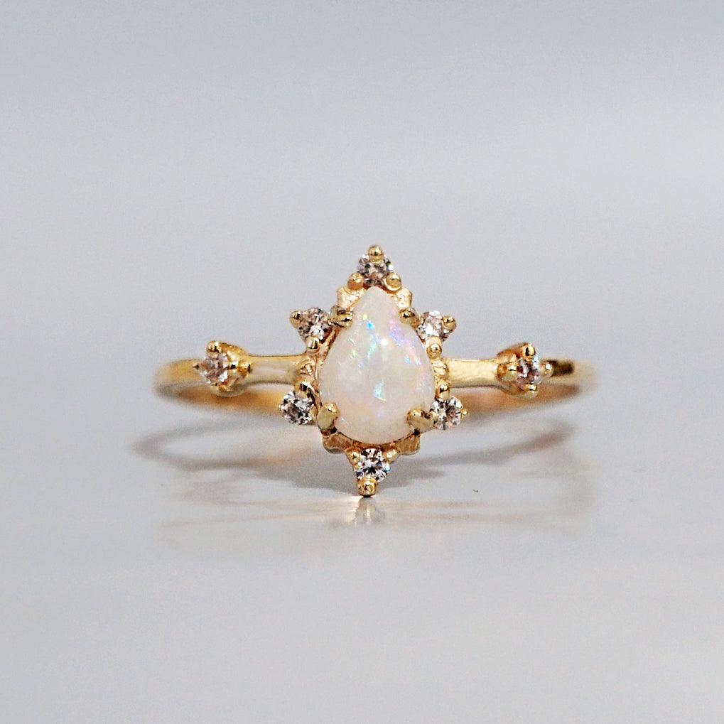 Australian Opal Crush Ring - Tippy Taste Jewelry