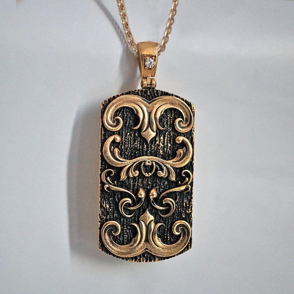 Armor Diamond Pendant - Tippy Taste Jewelry