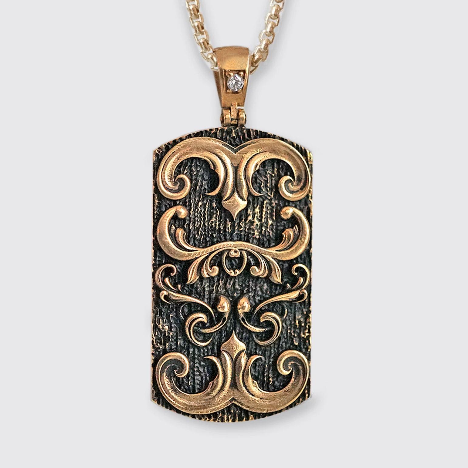 Armor Diamond Pendant - Tippy Taste Jewelry