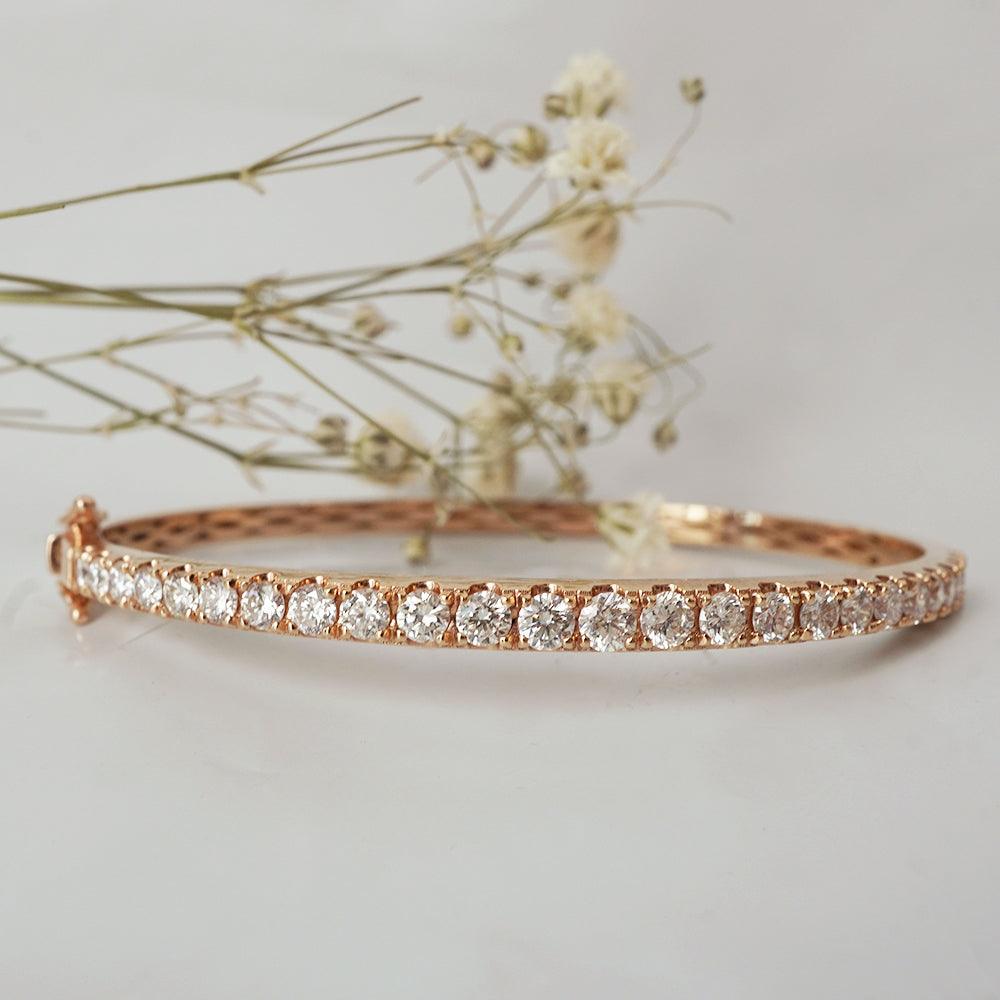 classic diamond pave bangle