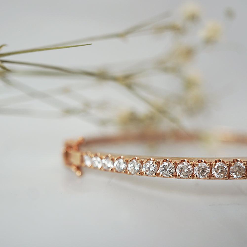 classic diamond pave bangle