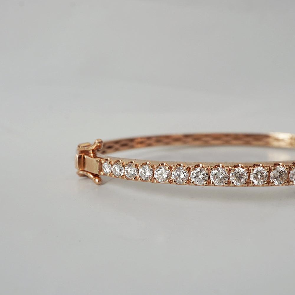 classic diamond pave bangle