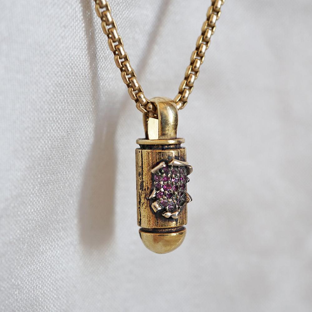 Rubies Bullet Necklace - Tippy Taste Jewelry