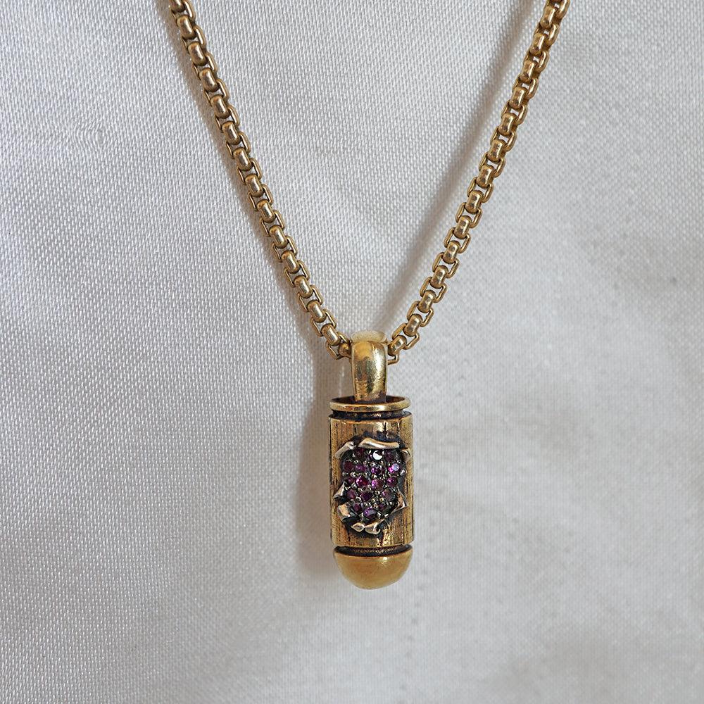 Rubies Bullet Necklace - Tippy Taste Jewelry