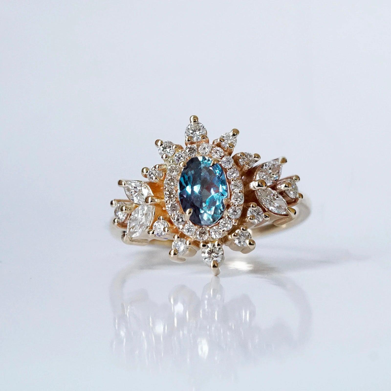 One Of A Kind: Coco Alexandrite Diamond Ring - Tippy Taste Jewelry