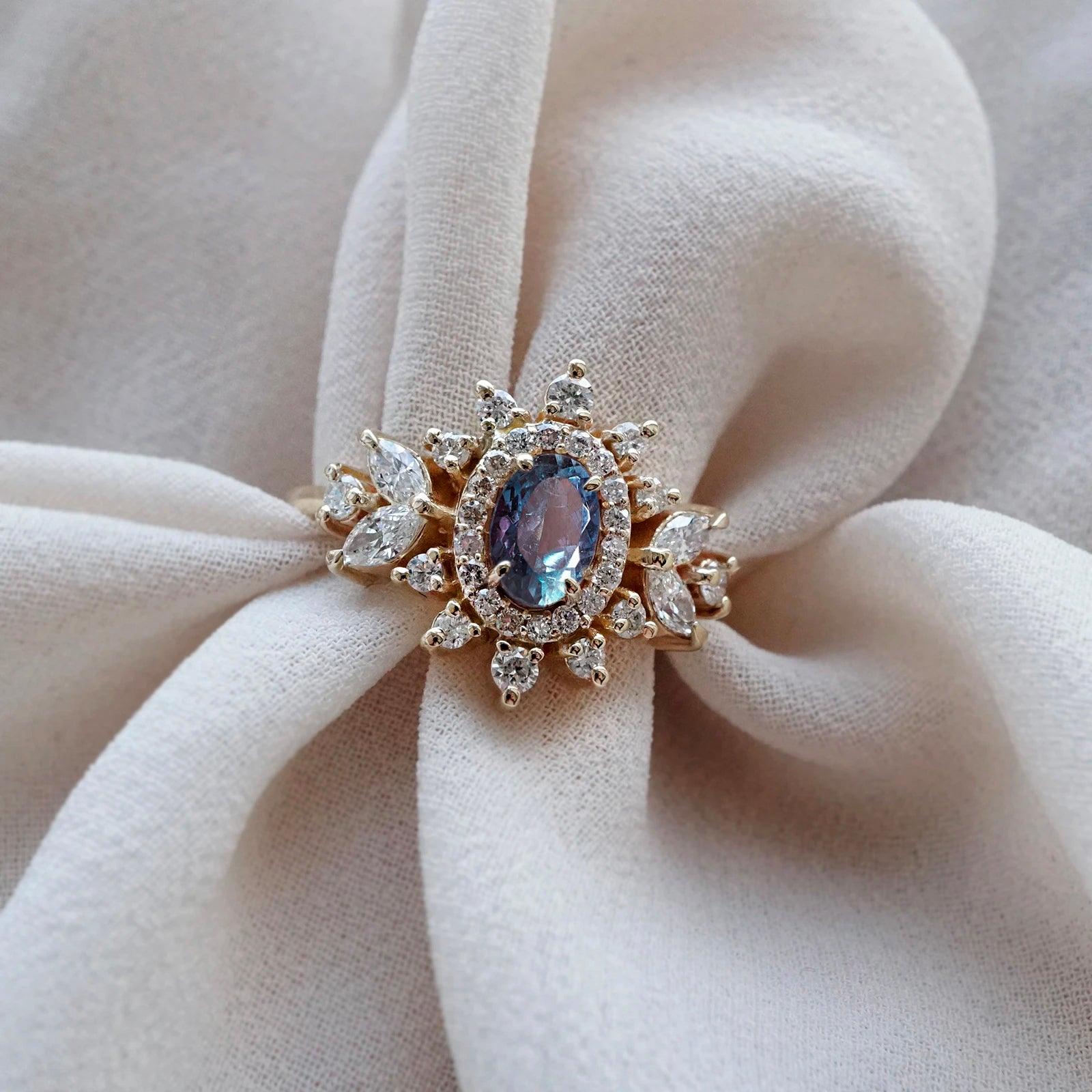 One Of A Kind: Coco Alexandrite Diamond Ring - Tippy Taste Jewelry