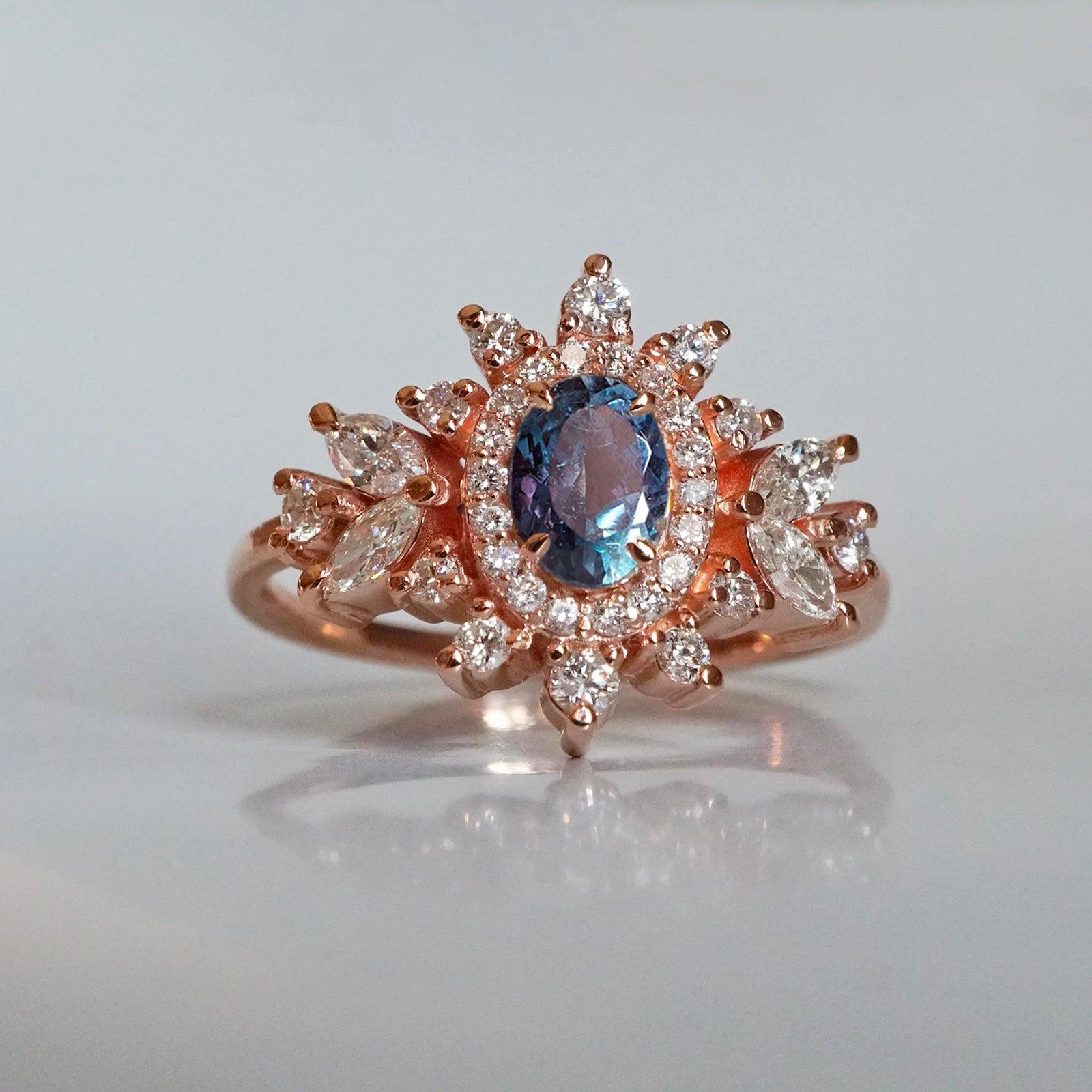 One Of A Kind: Coco Alexandrite Diamond Ring - Tippy Taste Jewelry