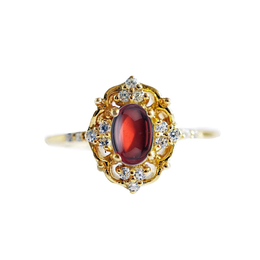 Cosmic Garnet Ring – Tippy Taste Jewelry