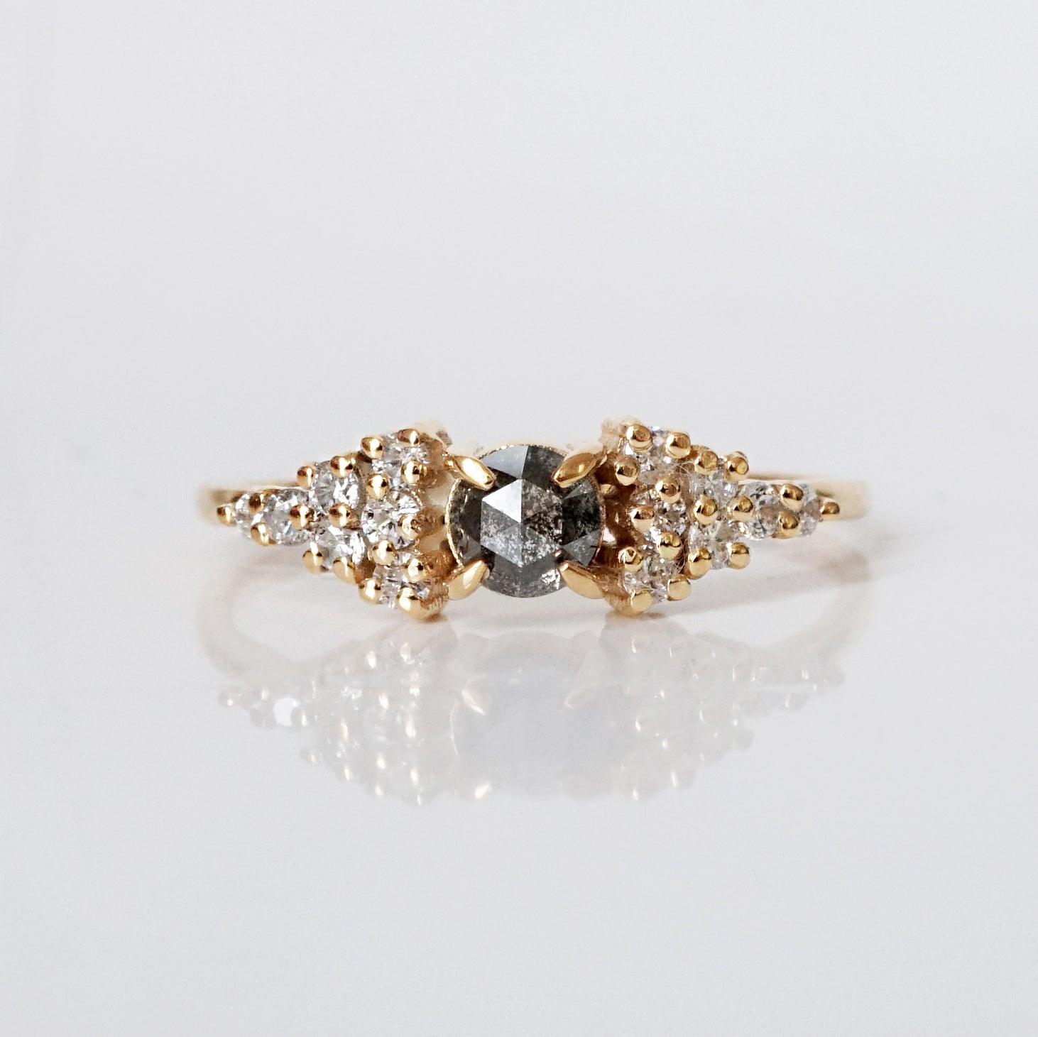 Limited Edition: Galactic Salt & Pepper Diamond Ring - Tippy Taste Jewelry