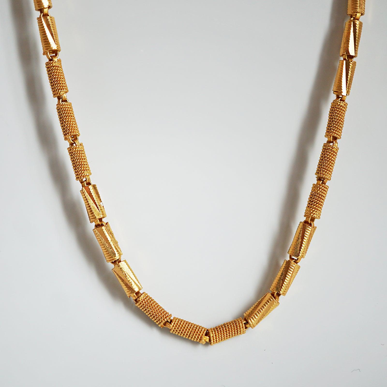 One Of A Kind: 22K Yellow Gold Diva Chain, 24" - Tippy Taste Jewelry