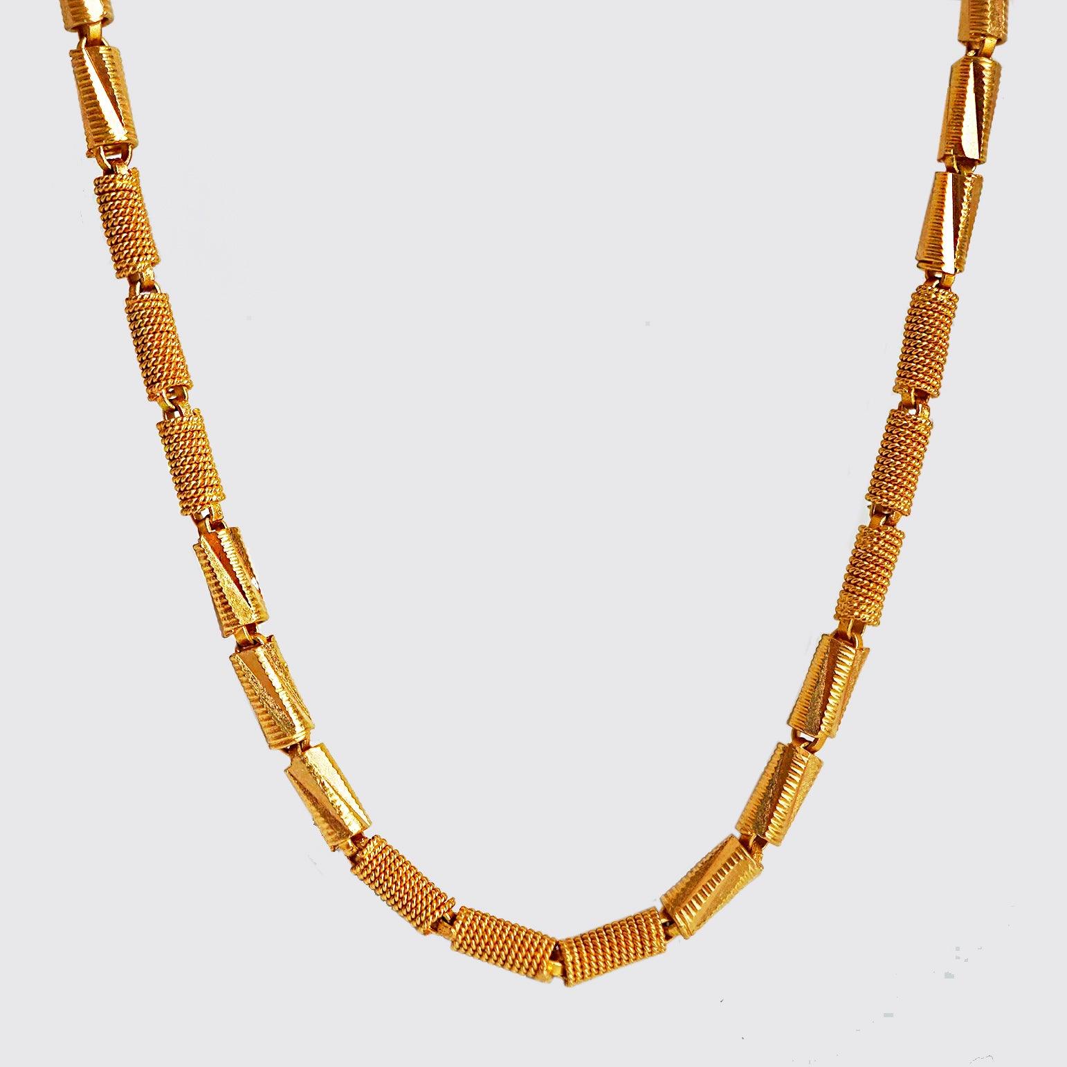 One Of A Kind: 22K Yellow Gold Diva Chain, 24" - Tippy Taste Jewelry