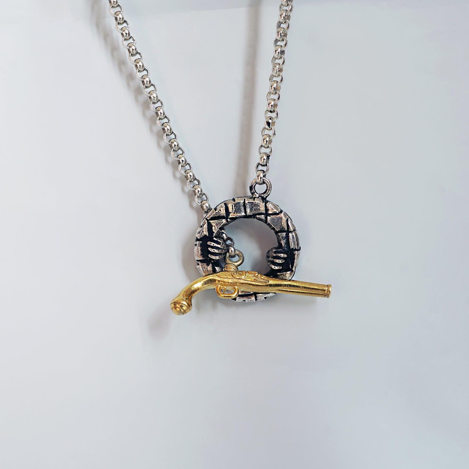 Hand Gun Chain Necklace - Tippy Taste Jewelry