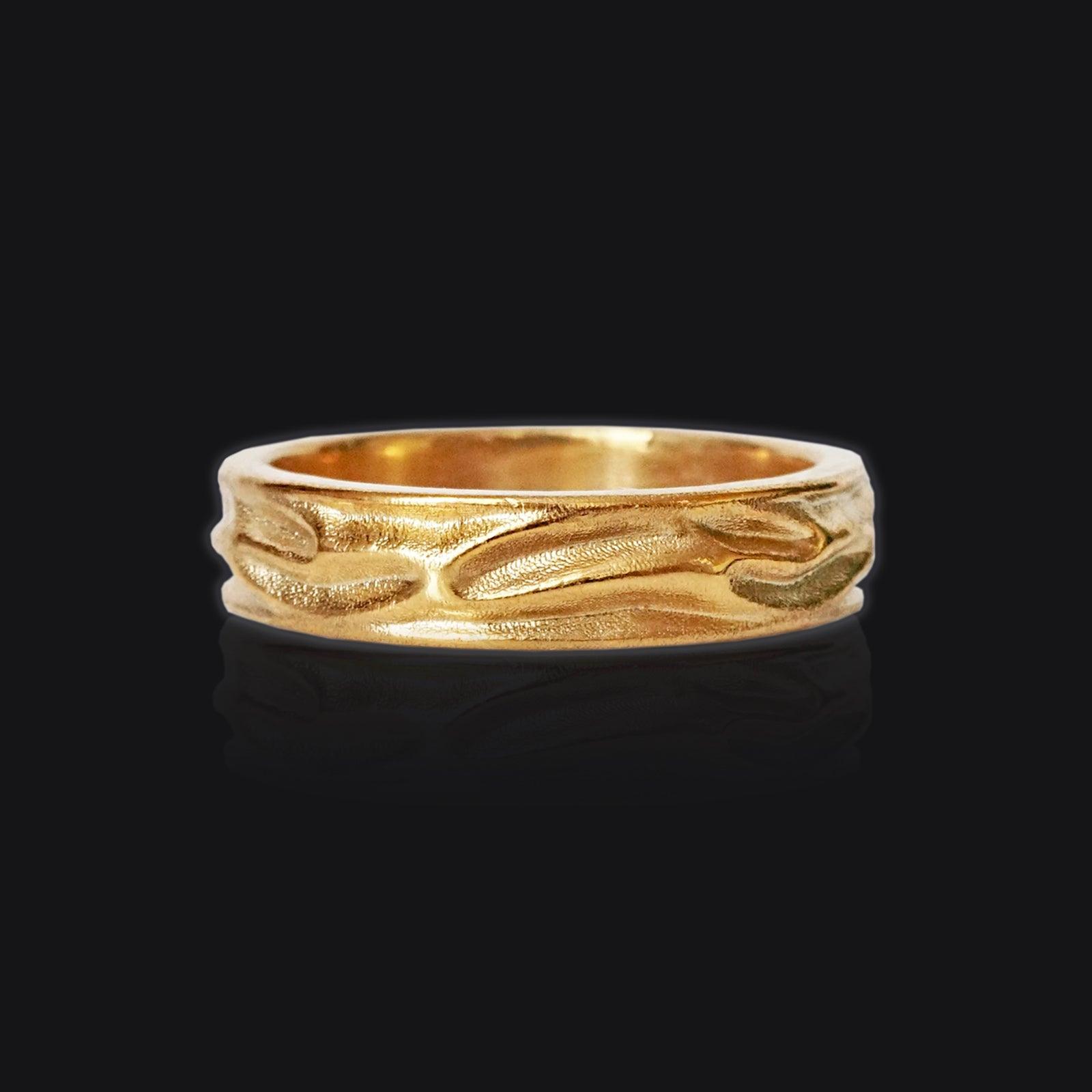 Liquid Ring in Sterling Silver and 14K Gold, 5mm - Tippy Taste Jewelry