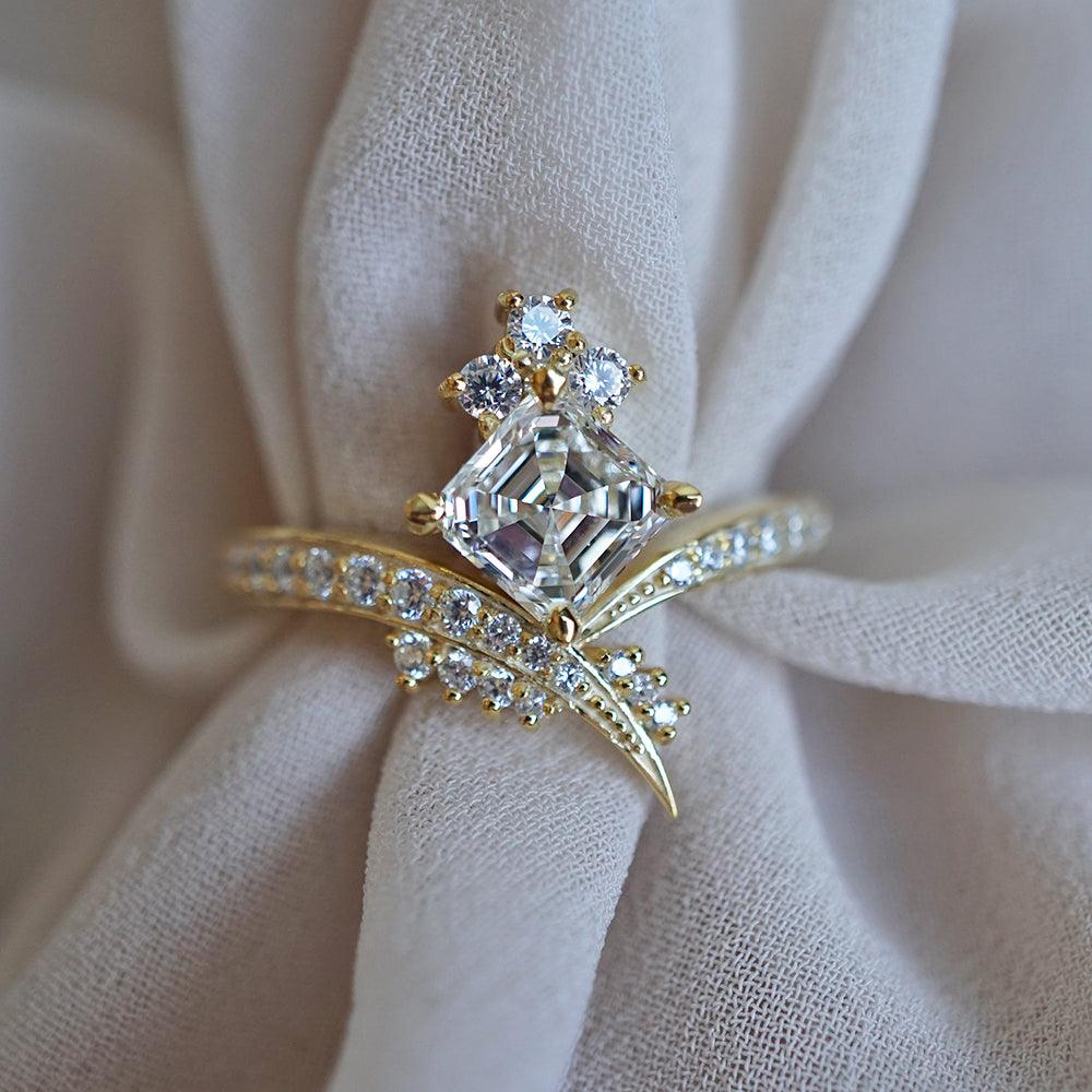 One of A Kind: Manhattan Asscher Diamond Ring - Tippy Taste Jewelry