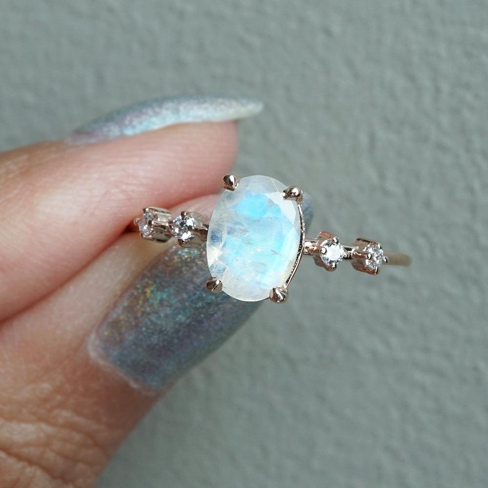 Moonstone Moonlight Ring – Tippy Taste Jewelry